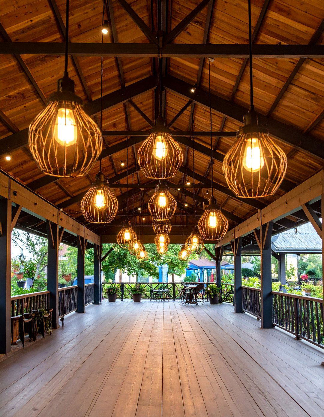 Industrial Warehouse Aesthetic - 25 Covered Patio Lighting Ideas