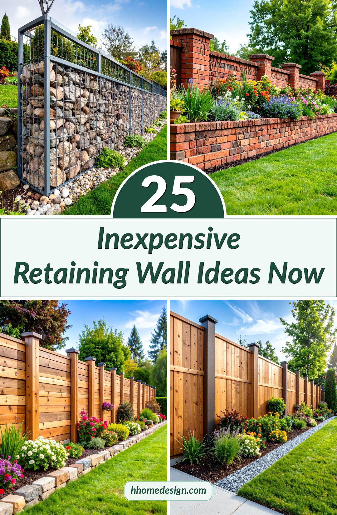 25 Inexpensive Retaining Wall Ideas Now