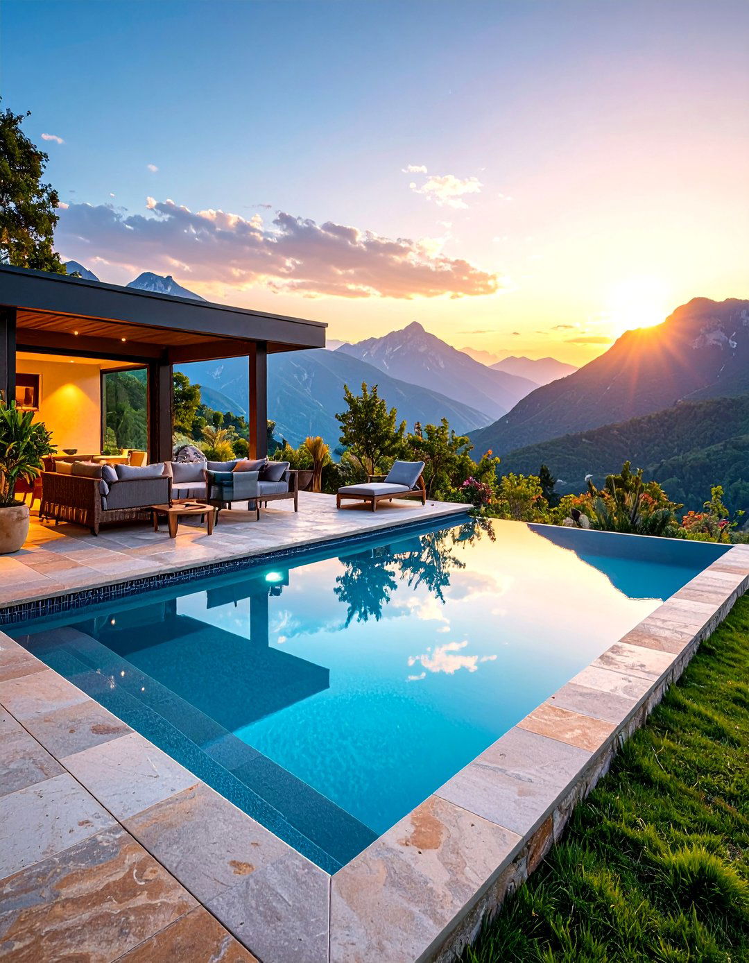 Infinity Edge Pool with Panoramic Views - 25 Swimming Pool Ideas