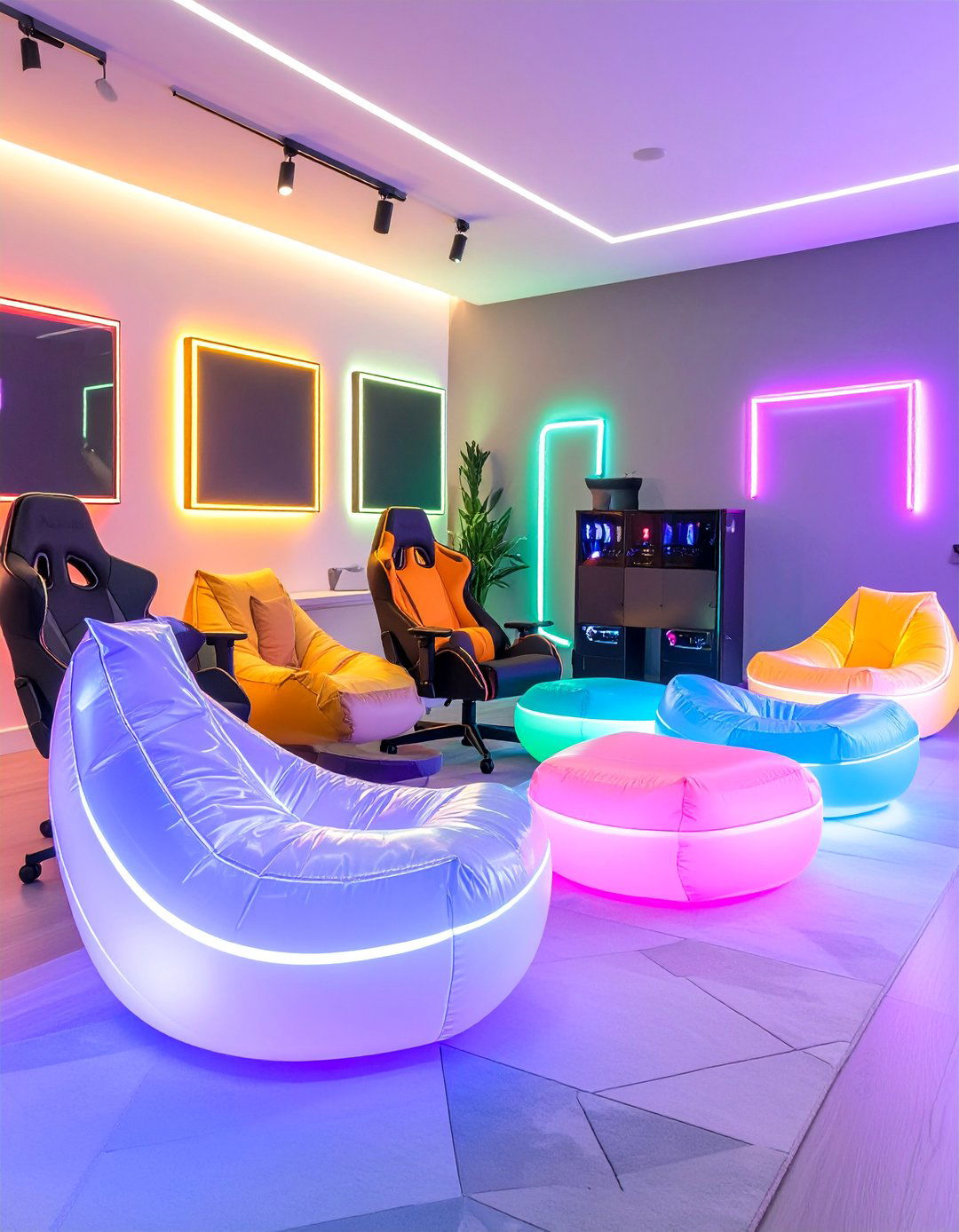 Inflatable Furniture Gaming Room - 25 1990s Interior Design Ideas