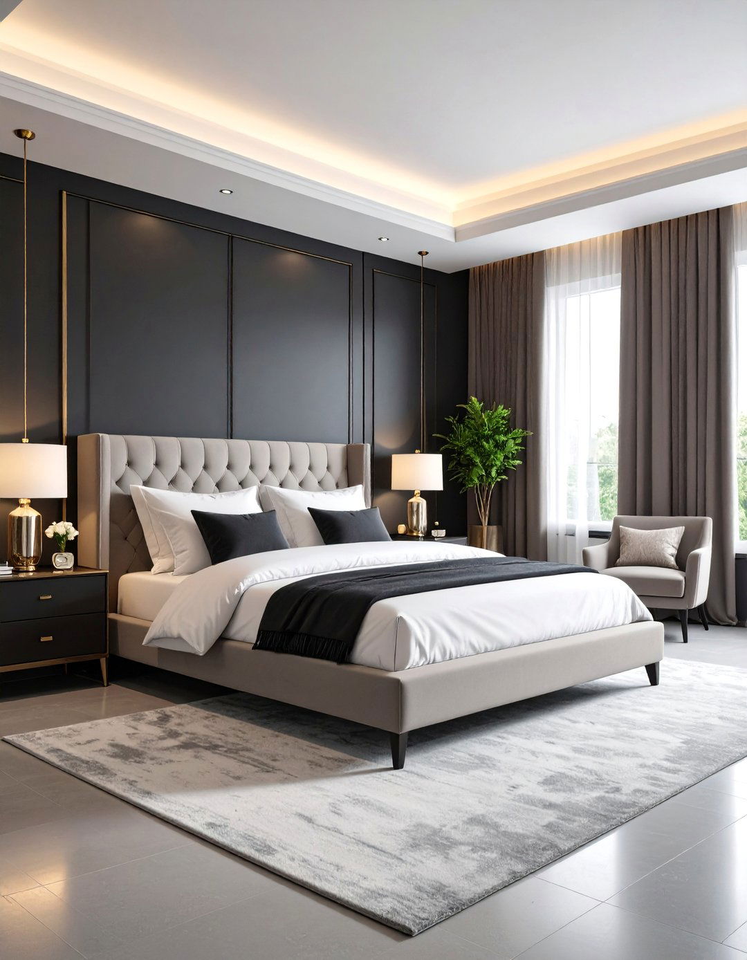 Inky Black Dramatic - 25 Dark Bedroom Ideas