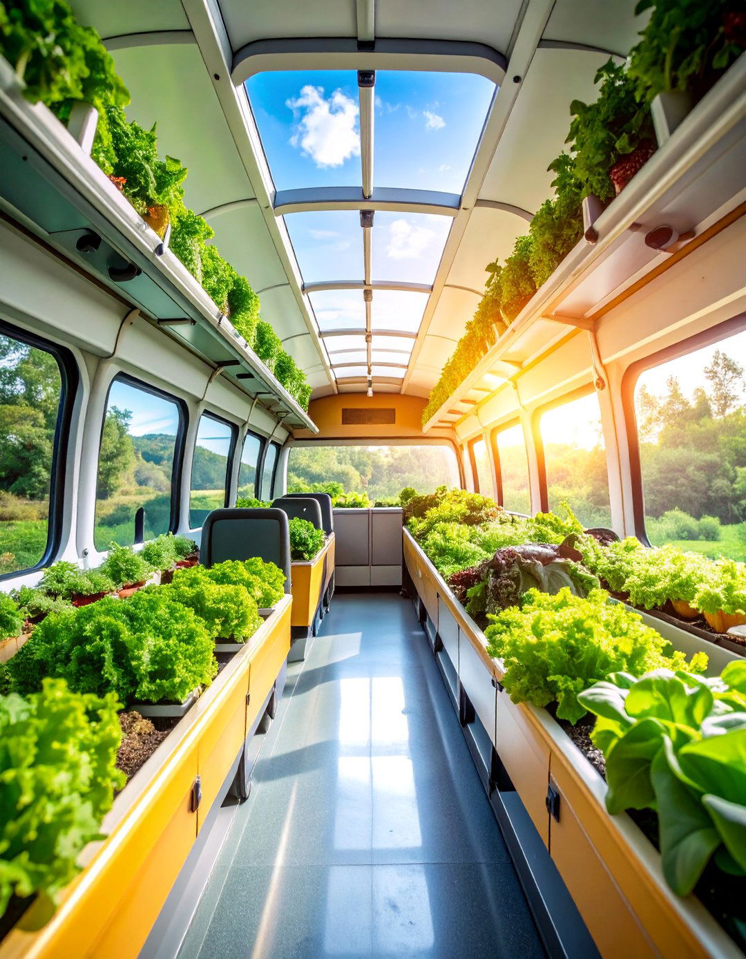 Integrated Food Production School Bus Greenhouse - 25 School Bus Greenhouse Ideas