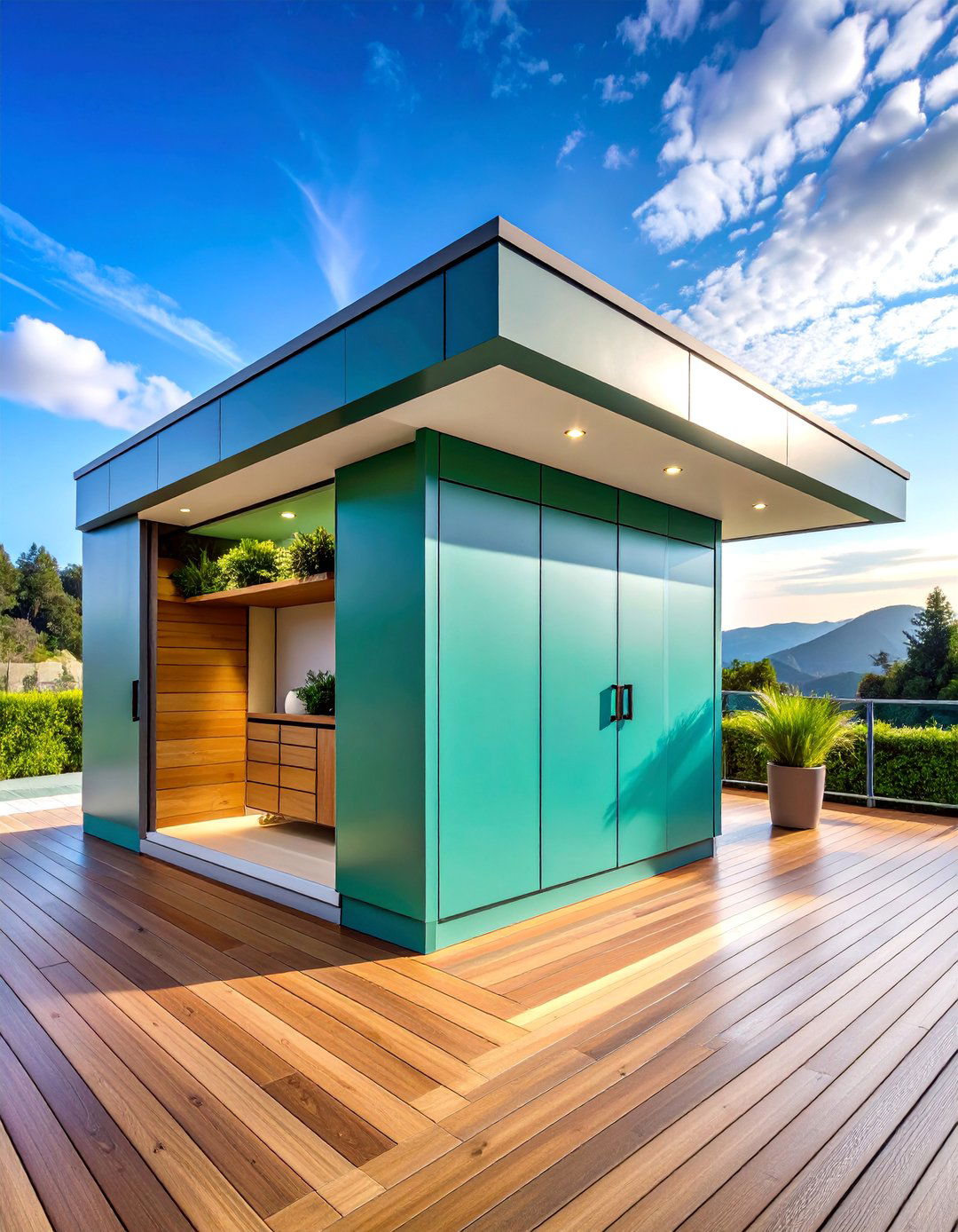 Integrated Storage Compartment Fascia - 25 Deck Fascia Ideas