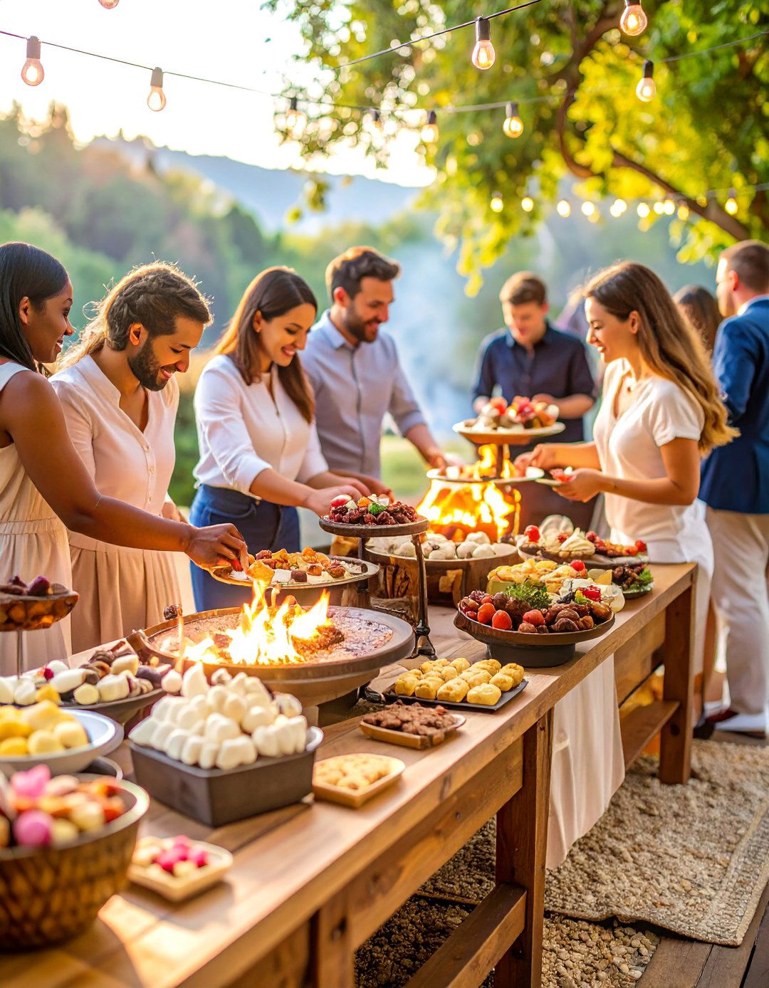 Interactive Dessert Station Entertainment Experience - 25 Wedding Entertainment Ideas