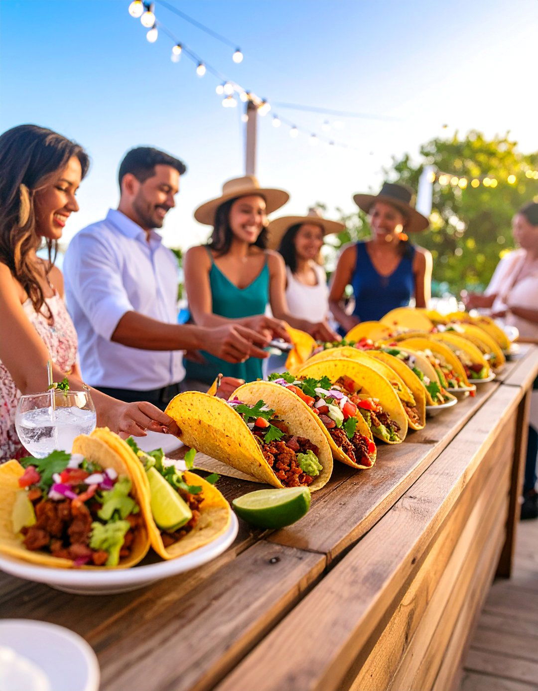 Interactive Taco Bar Station - 25 Wedding Food Ideas