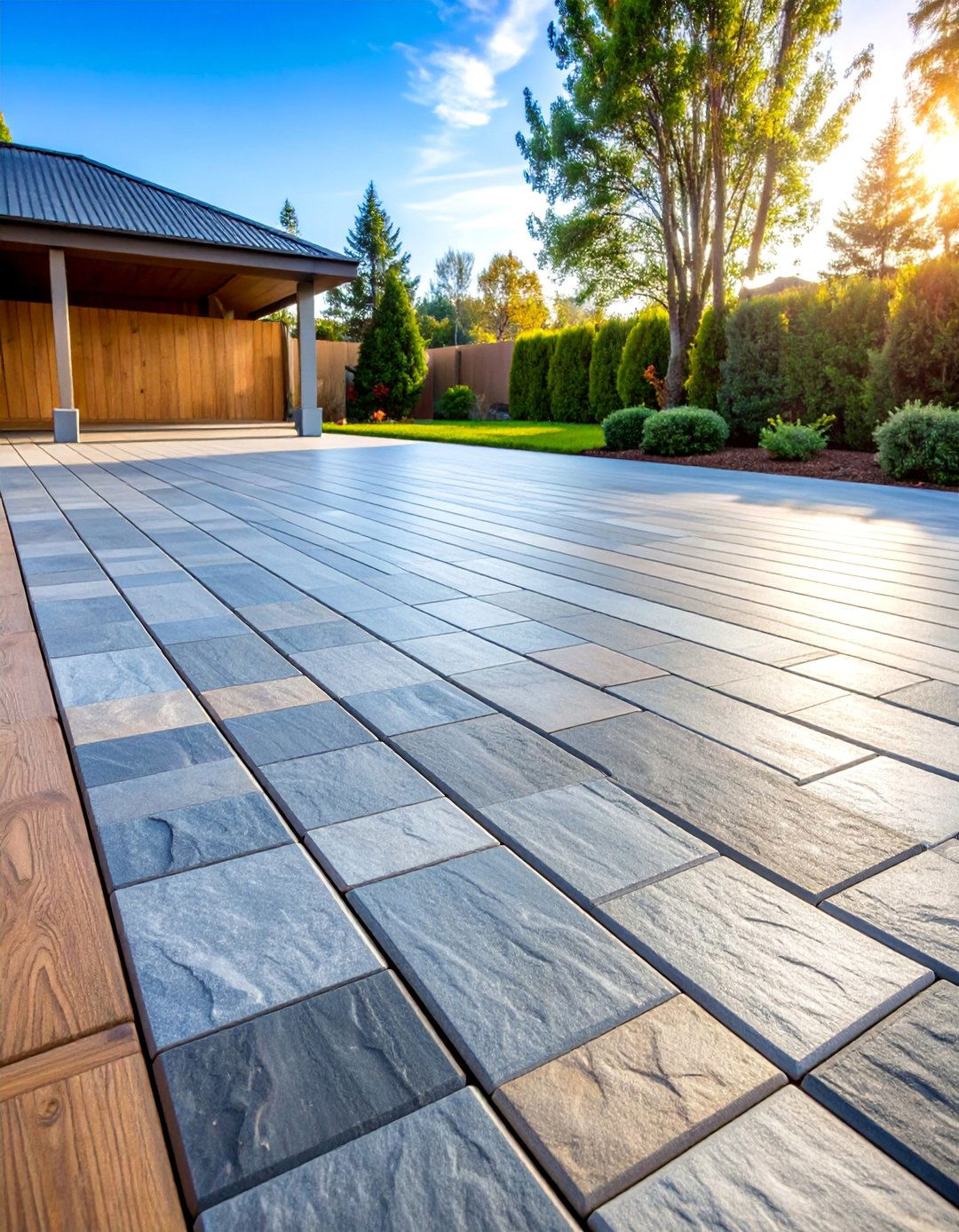 Interlocking Stone Tile Deck System - 25 Deck Flooring Ideas