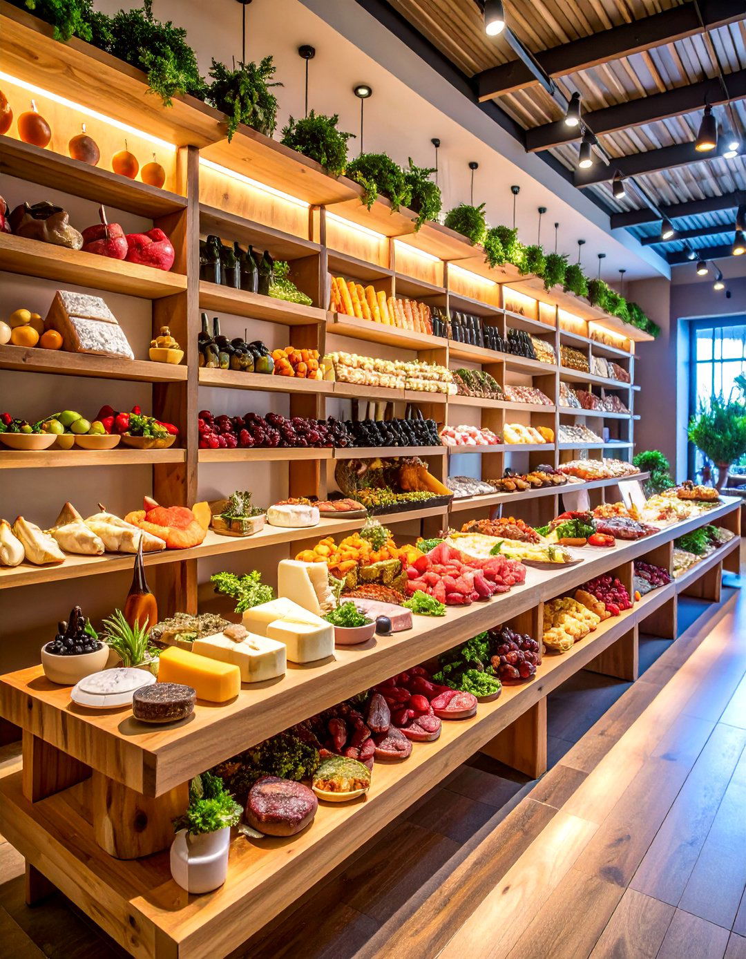 International Charcuterie Wall - 25 Wedding Food Ideas