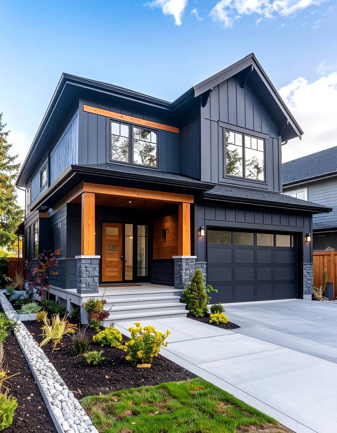 Iron Gray Contemporary Urban Style - 25 Board and Batten Siding Colors