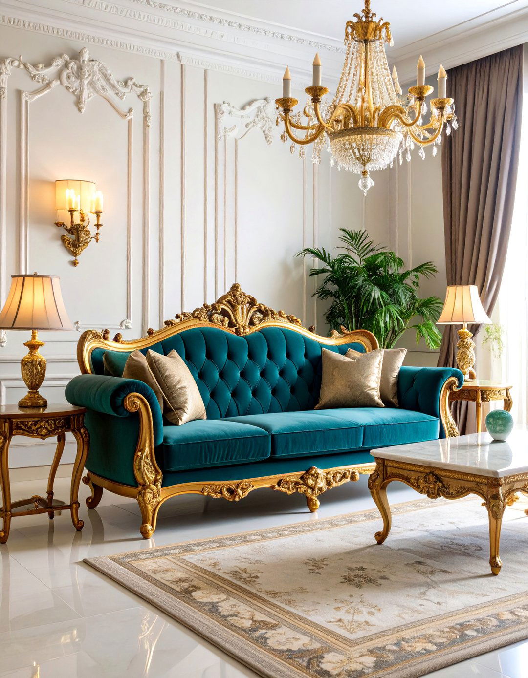 Italian Renaissance with Ornate Furnishings - 25 Vintage Living Room Ideas
