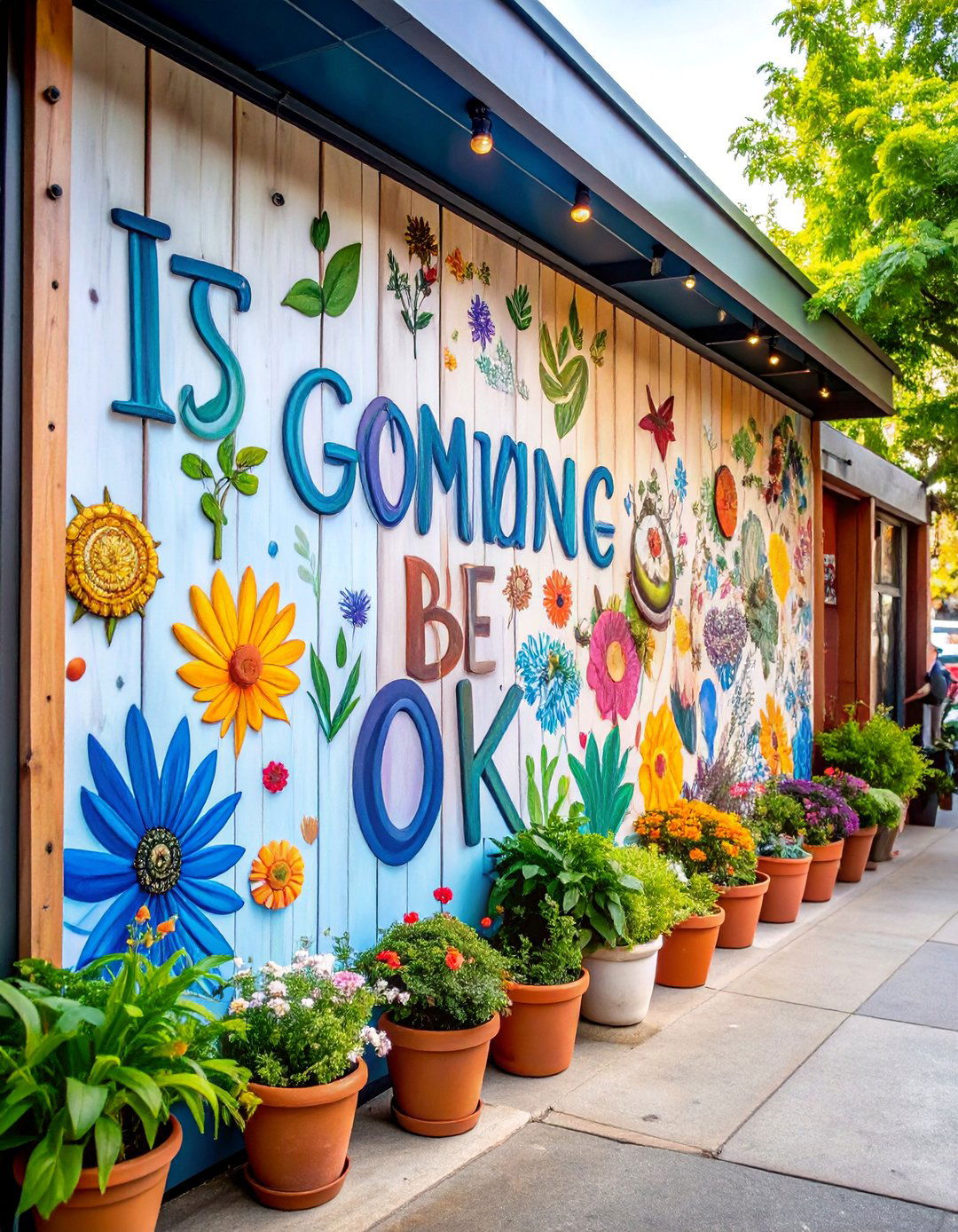 Its Gonna Be O K Inspirational Text Mural - 25 Nashville Murals