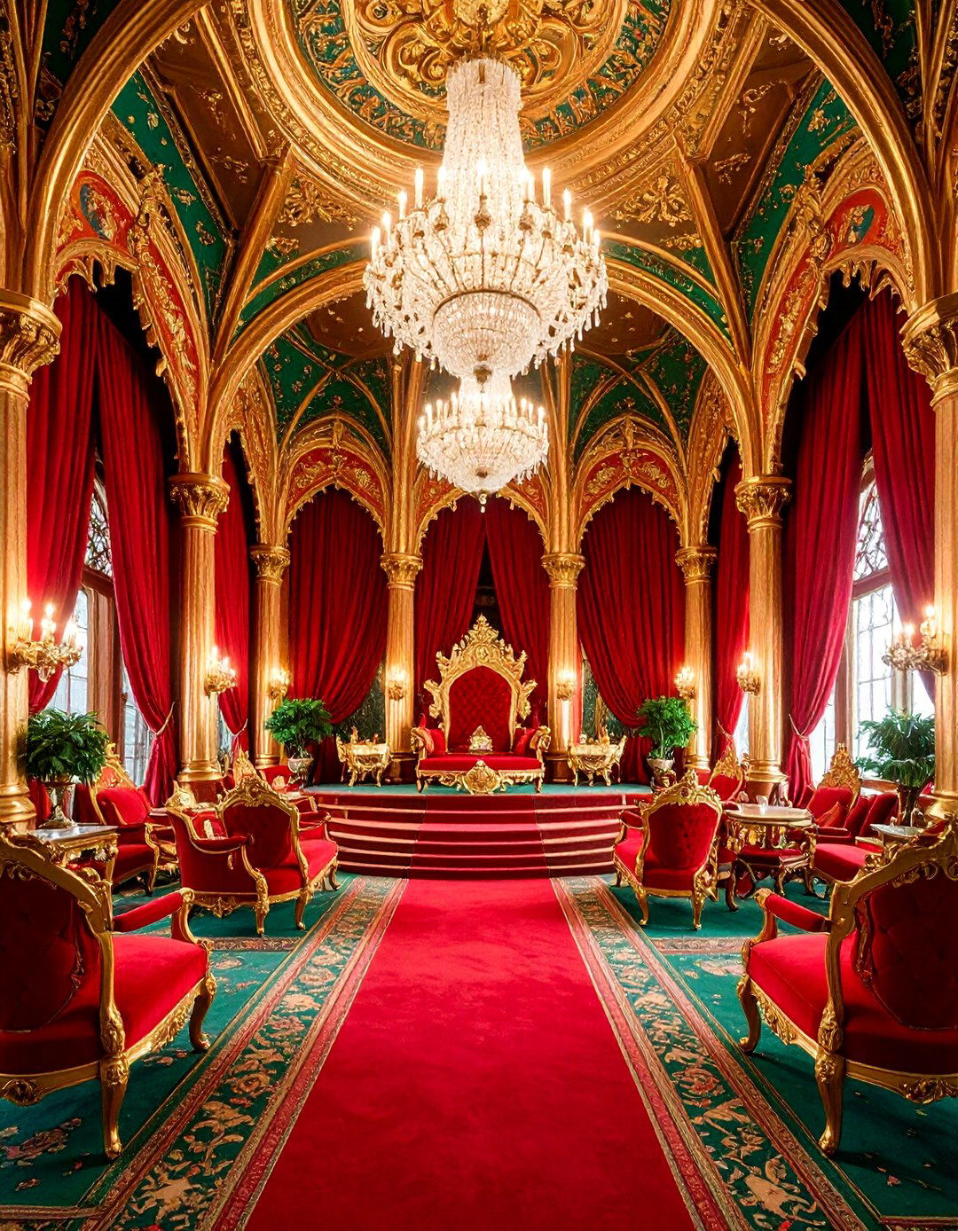 Jabbas Palace Throne Room with Exotic Luxury - 25 Star Wars Man Cave Ideas