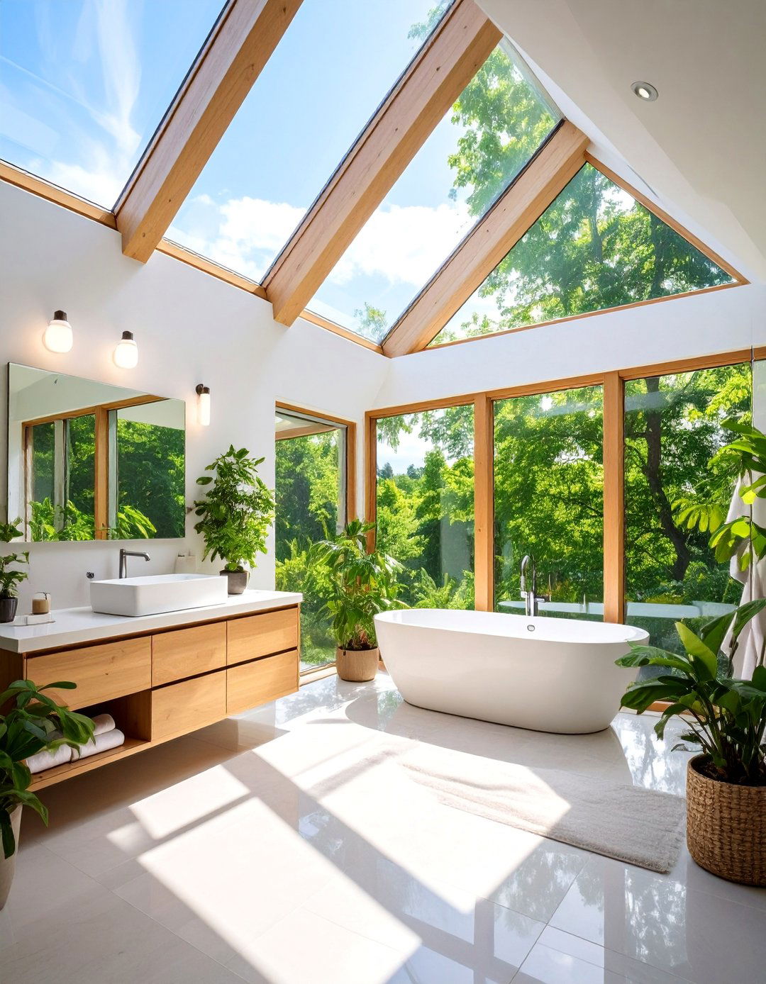 Jack and Jill Bathroom with Natural Light Optimization - 25 Jack and Jill Bathroom Ideas