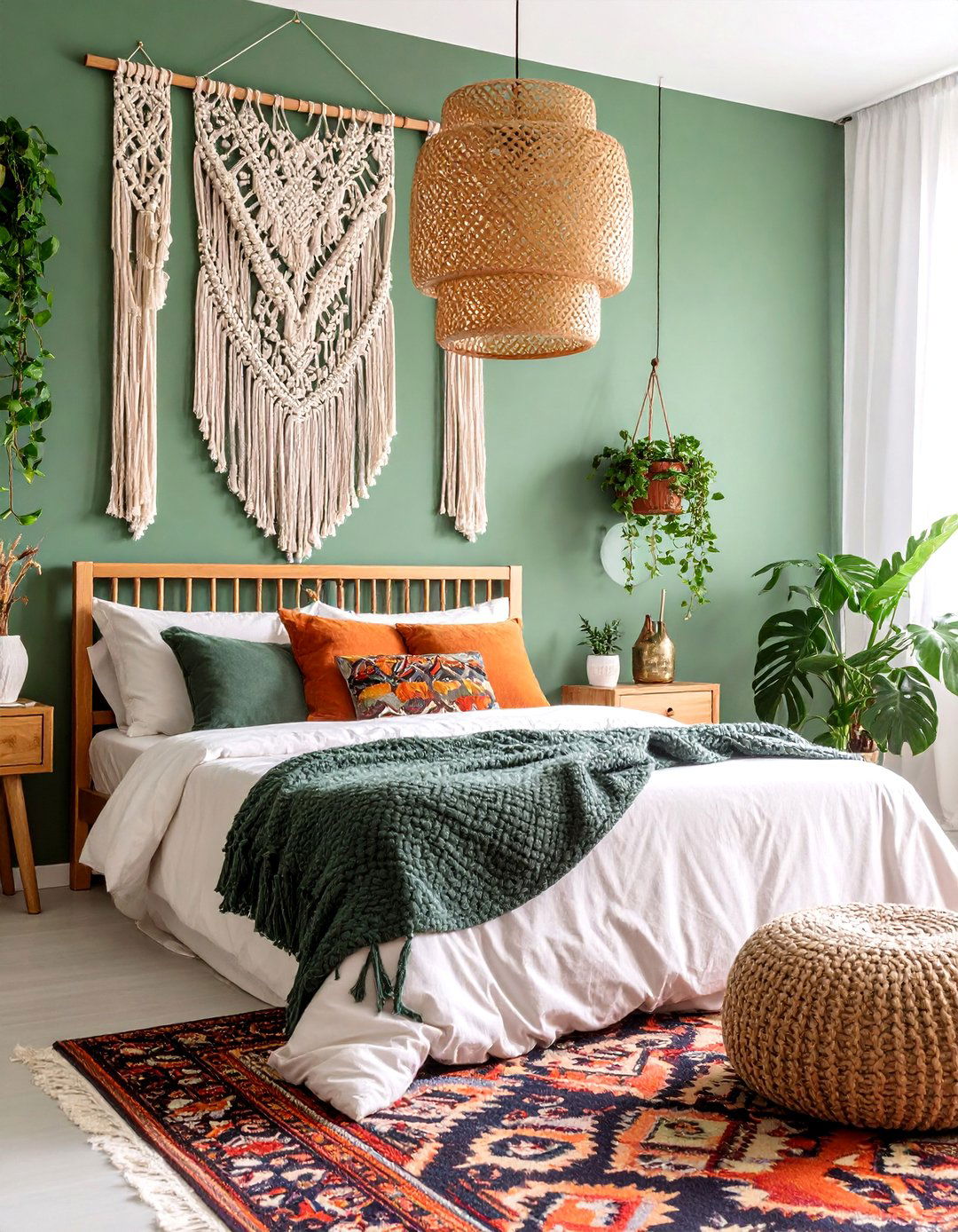 Jade Green Bohemian Paradise - 25 Jade Green Bedroom Ideas