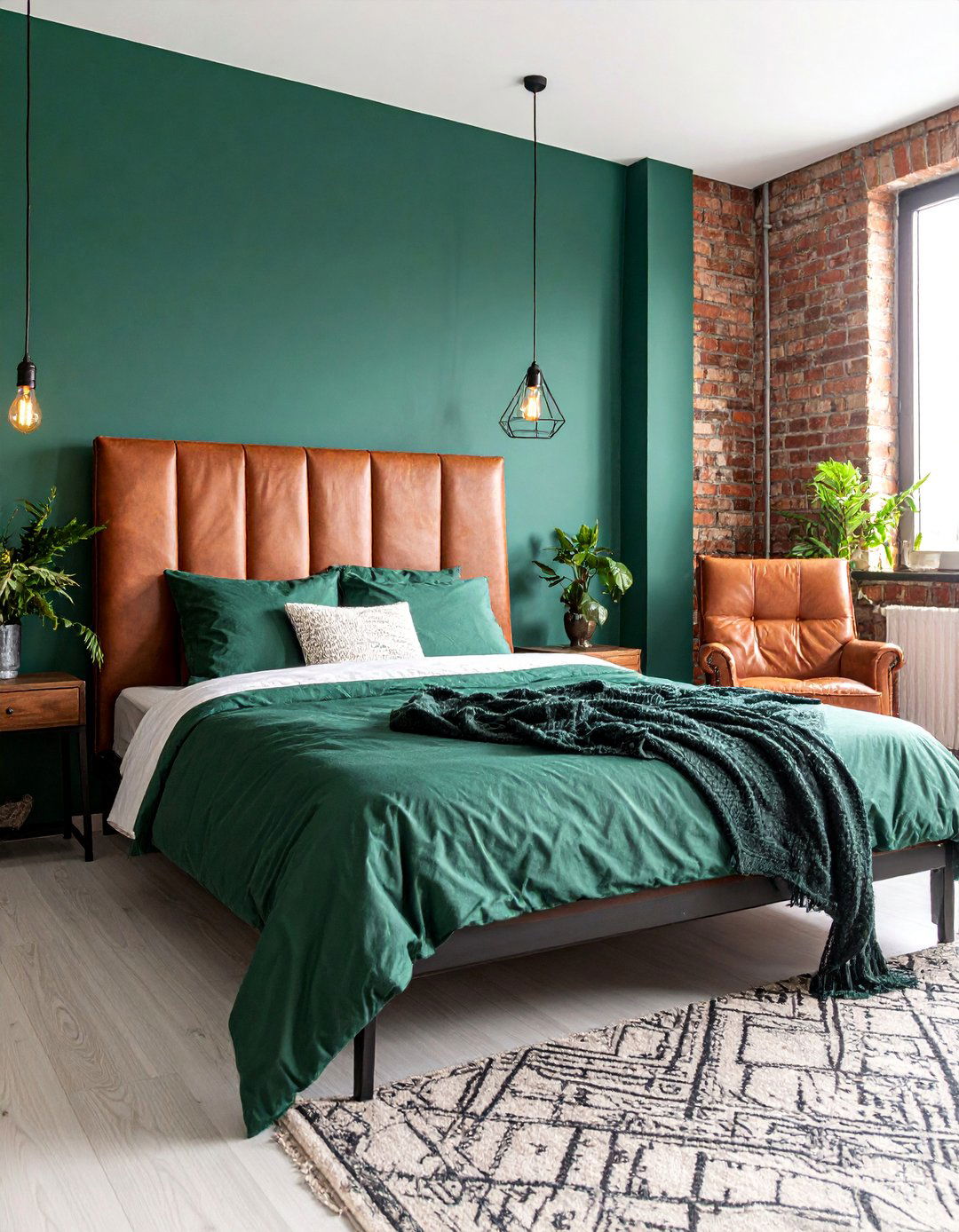 Jade Green Industrial Chic - 25 Jade Green Bedroom Ideas