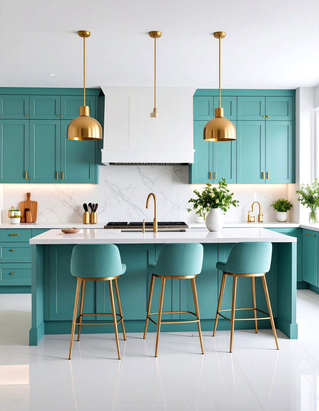 Jade Green Kitchen Cabinet Transformation - 25 Ways to Decorate With Jewel Tones