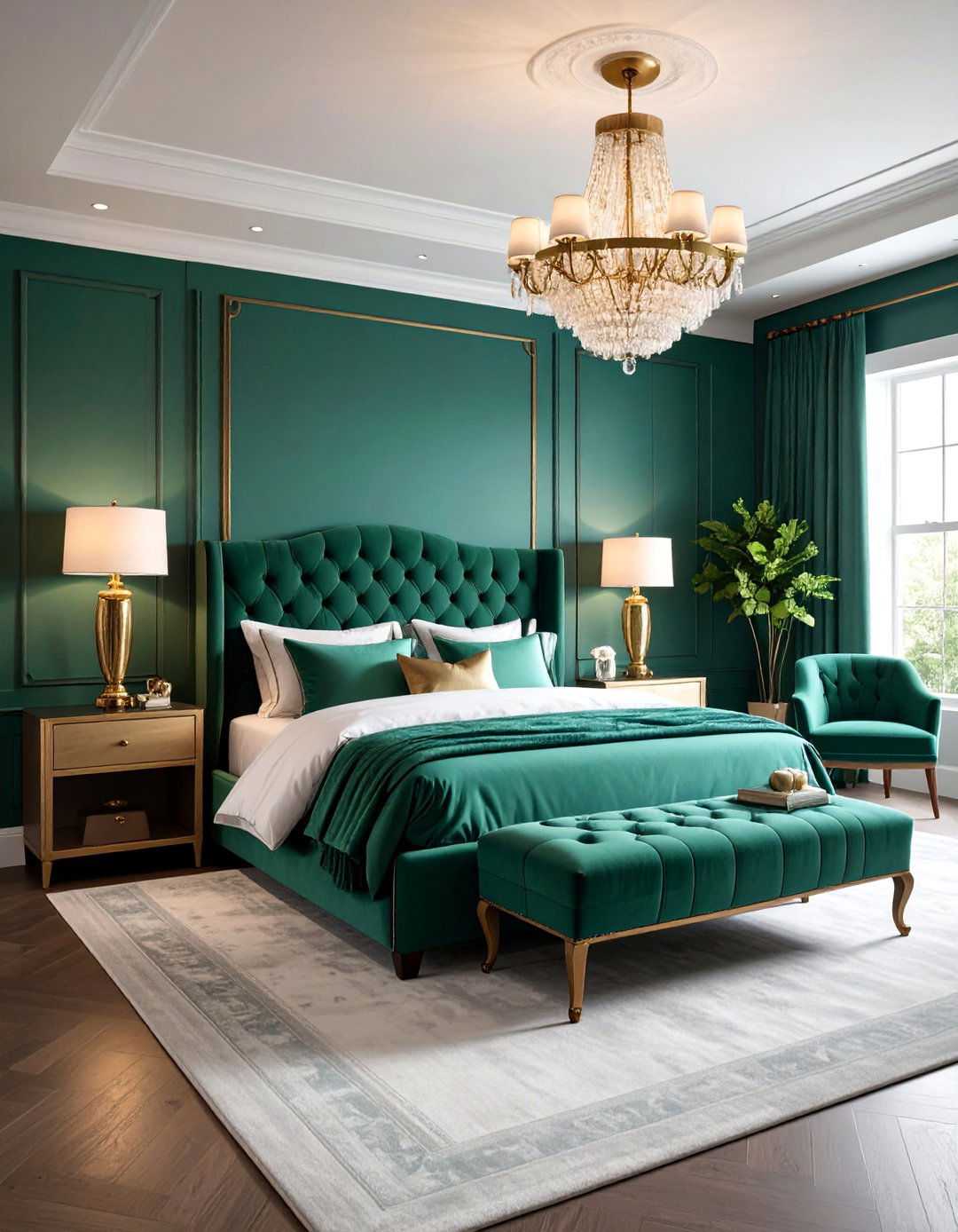 Jade Green Master Suite Retreat - 25 Jade Green Bedroom Ideas