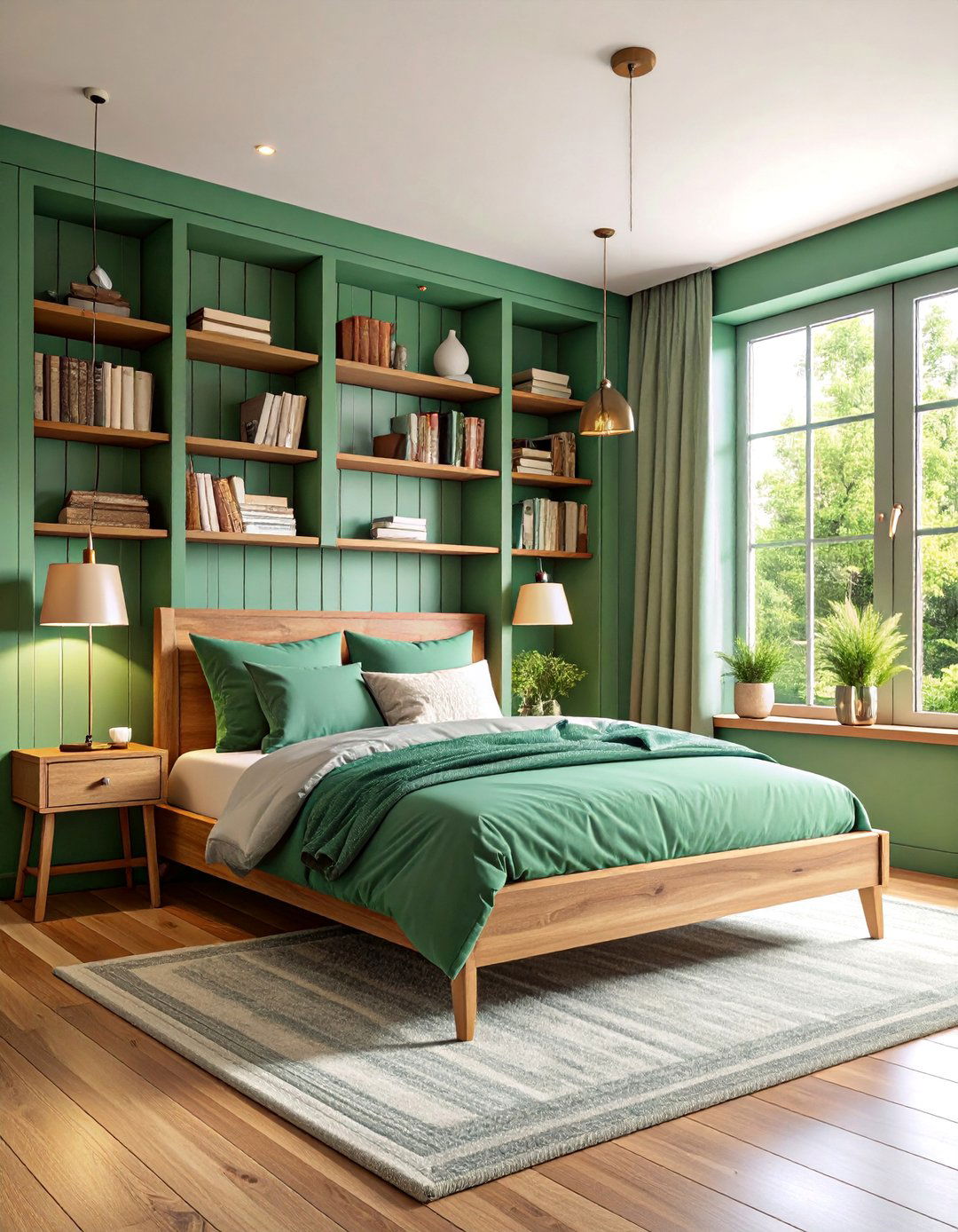 Jade Green Reading Nook Bedroom - 25 Jade Green Bedroom Ideas