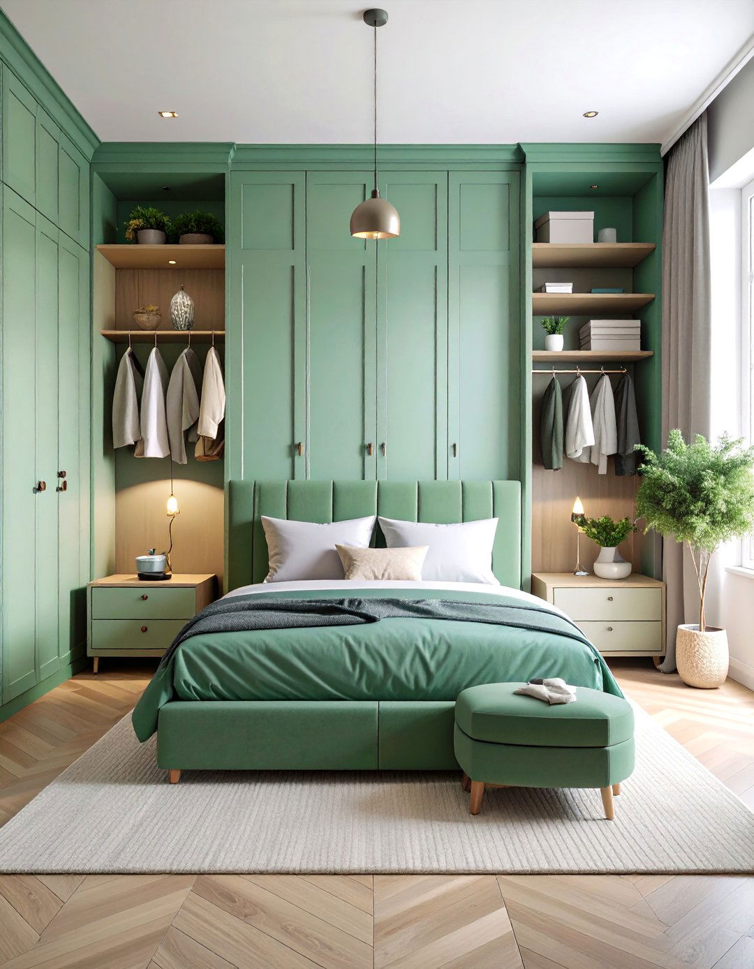 Jade Green Storage Solutions Bedroom - 25 Jade Green Bedroom Ideas