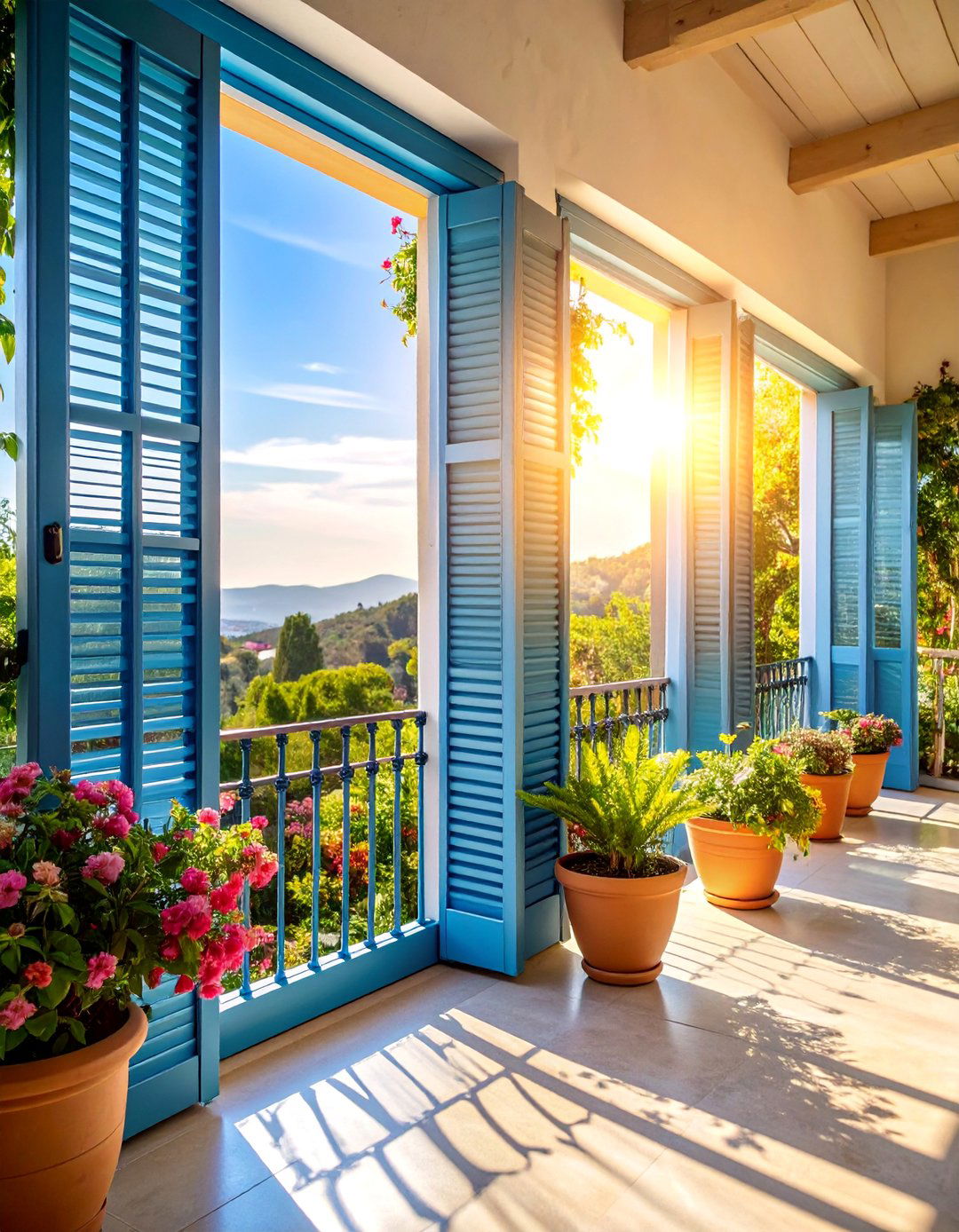 Jalousie Windows with Security Grilles - 25 spanish style windows