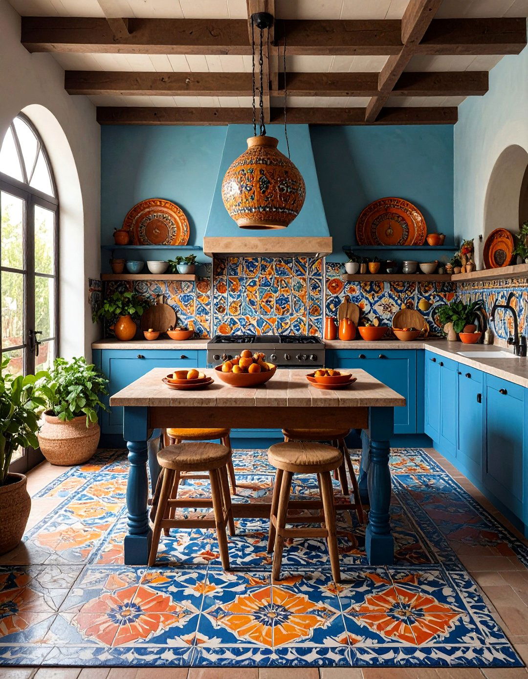 Japandi Kitchen with Ceramic Tile Features - 25 Japandi Kitchen Ideas