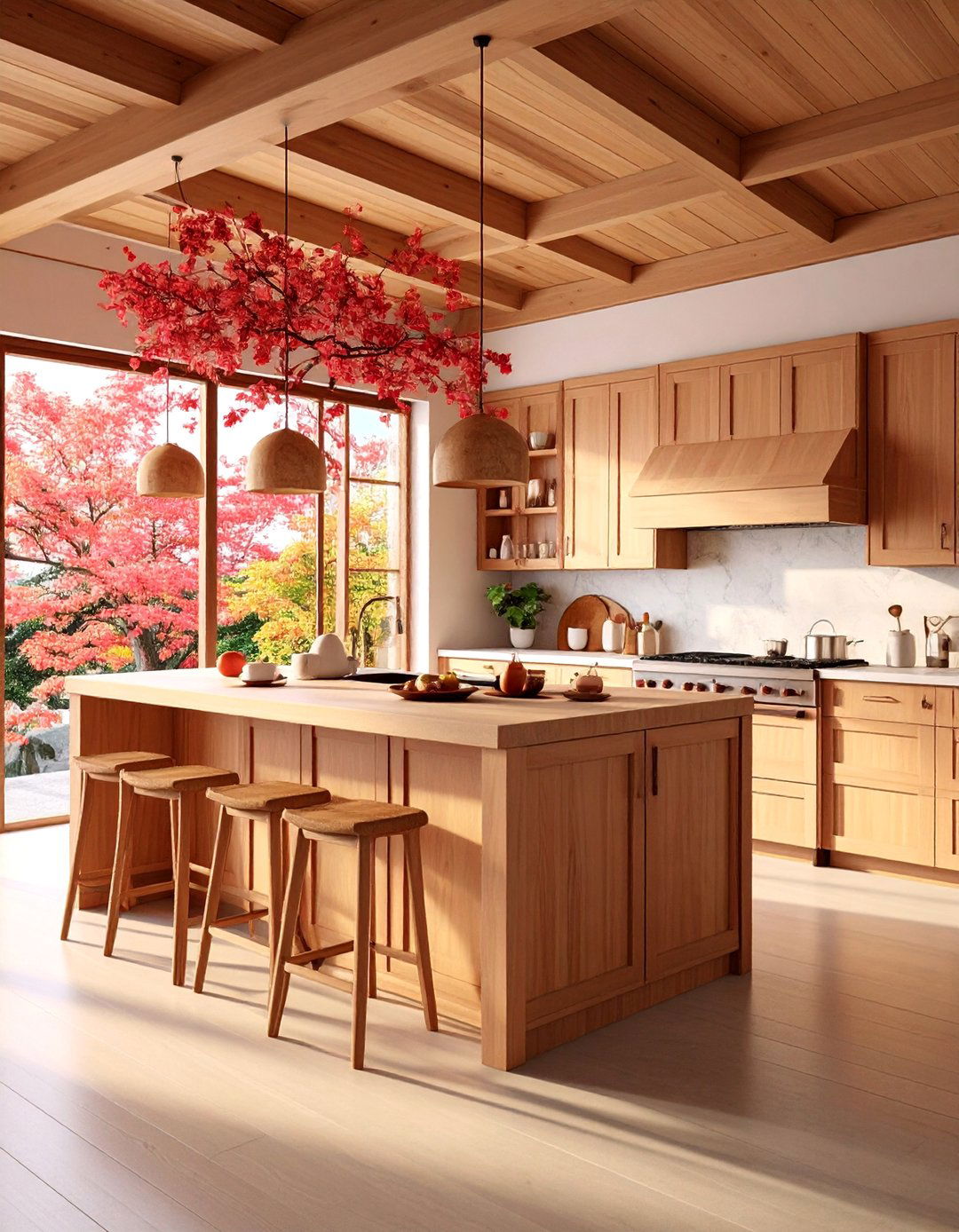 Japandi Kitchen with Traditional Japanese Joinery - 25 Japandi Kitchen Ideas