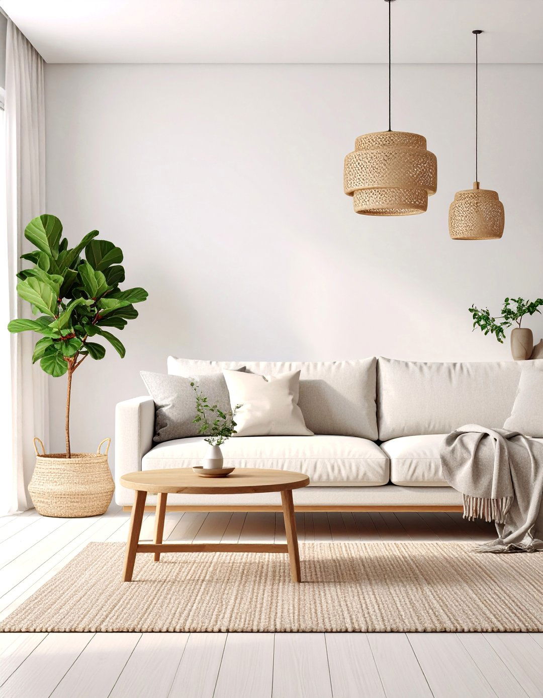 Japandi Minimalist Living Room - 25 Home Decor Ideas