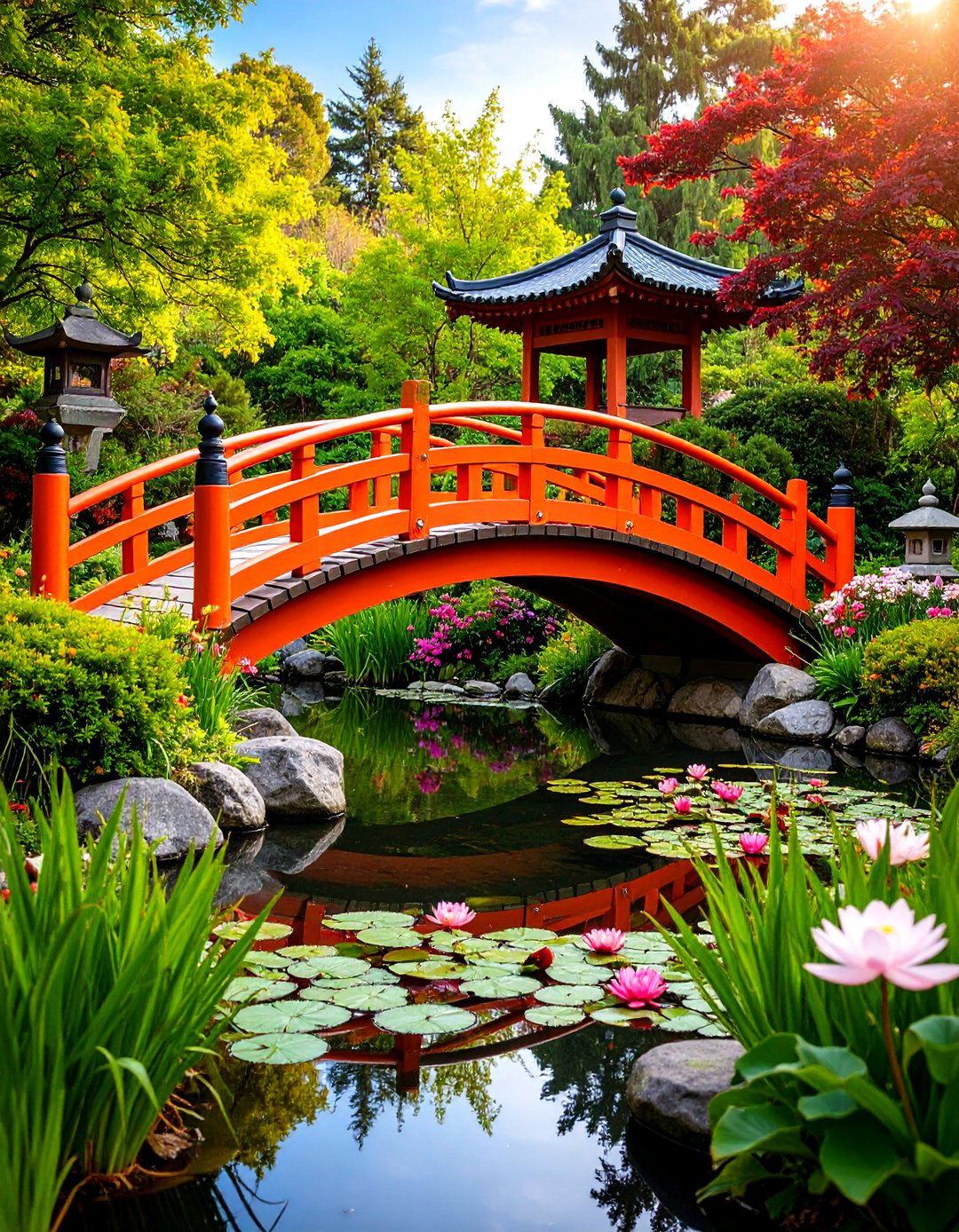 Japanese Bridge Zen Garden - 25 Zen Garden Ideas