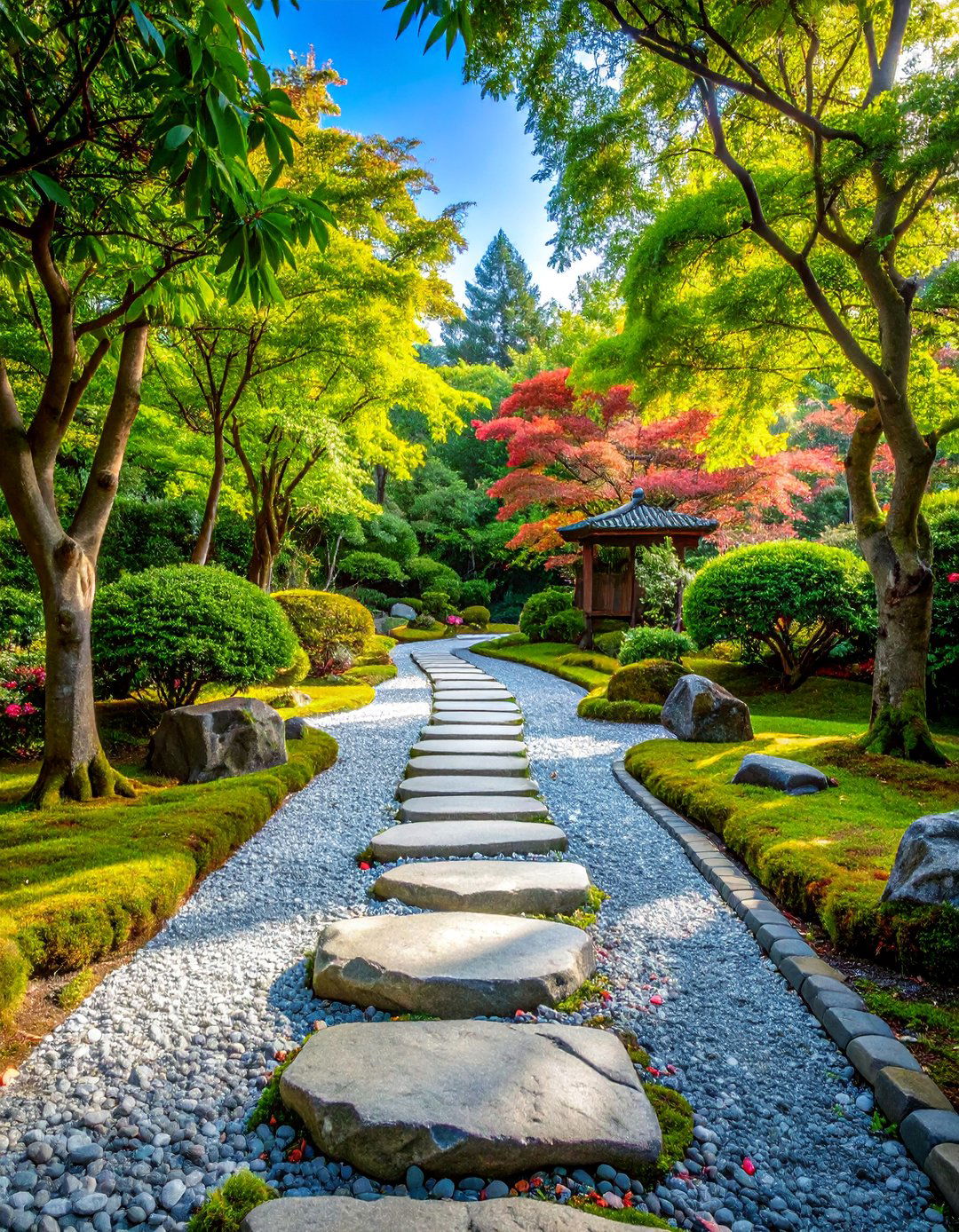 Japanese Garden Stone Path - 25 Rock Walkway Ideas