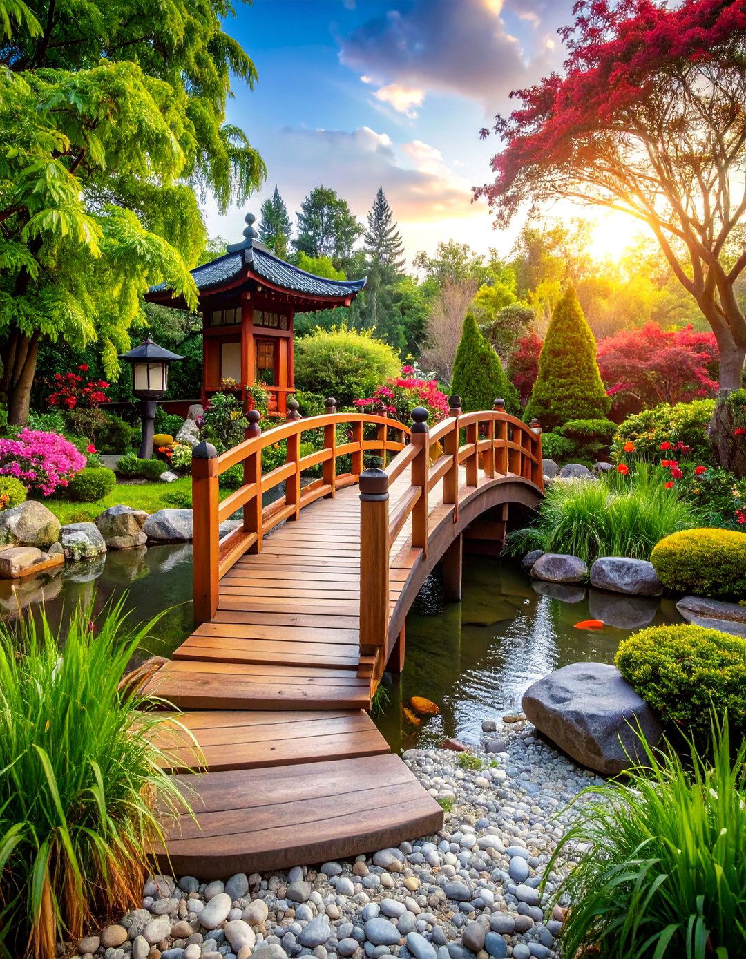 Japanese Inspired Design with Traditional Elements - 25 Large Backyard Ideas