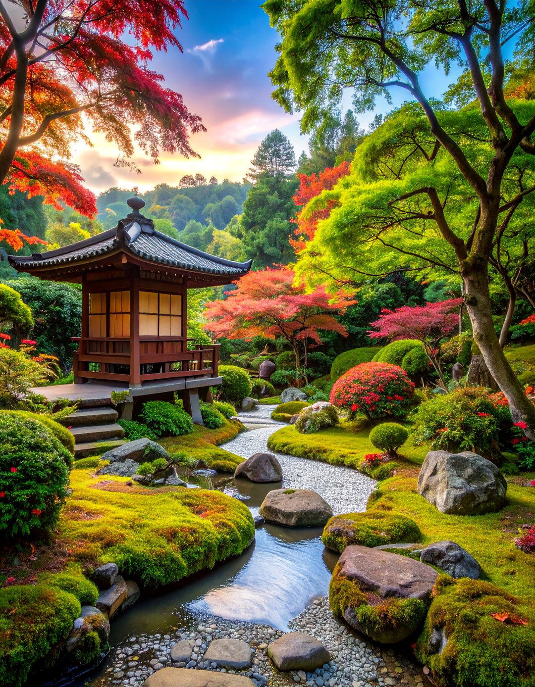 Japanese Inspired Hillside Garden - 25 Sloping Garden Design Ideas
