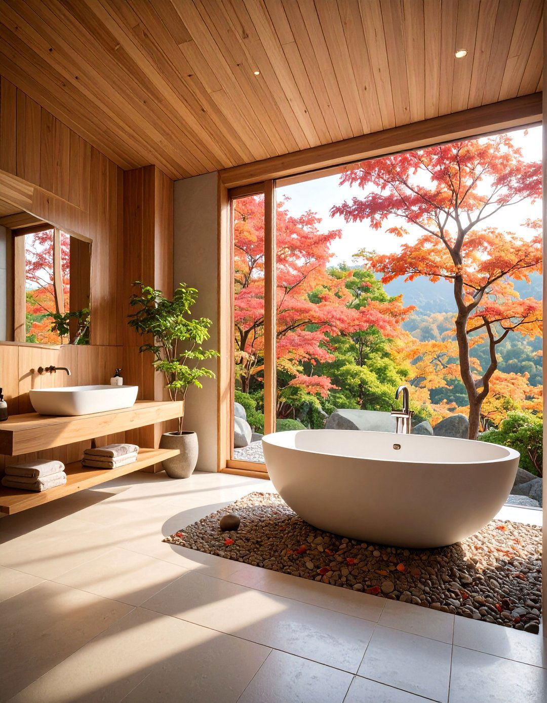Japanese Inspired Minimalist Luxury - 25 luxury bathroom ideas