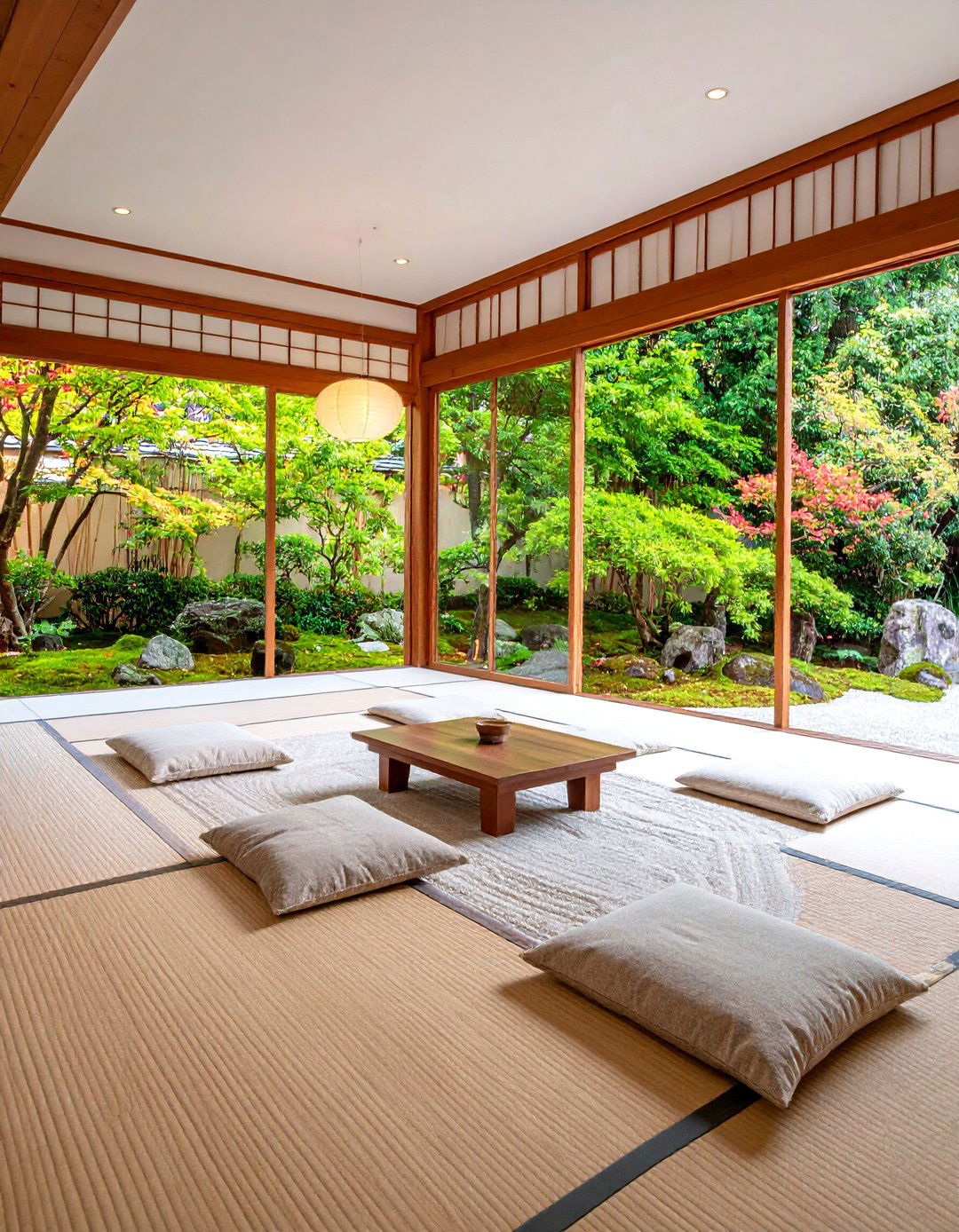 Japanese Inspired Therapist Room with Tatami and Shoji Elements - 25 Therapist Room Ideas