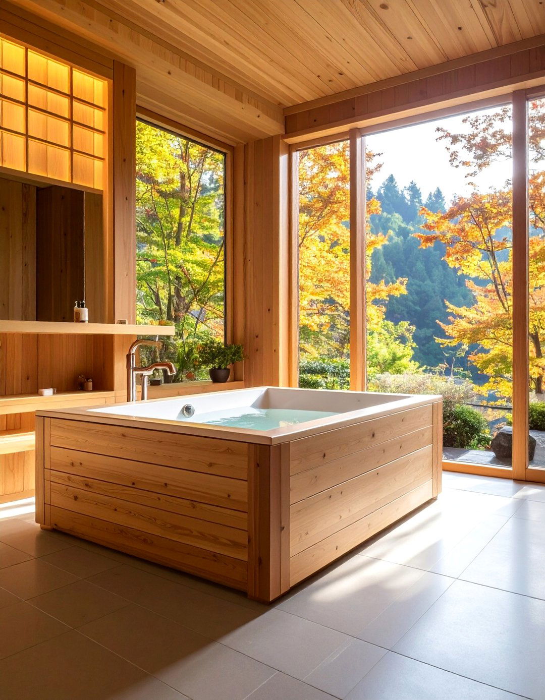 Japanese Ofuro Soaking Bathtub for Deep Meditation - 25 Bathtub Ideas