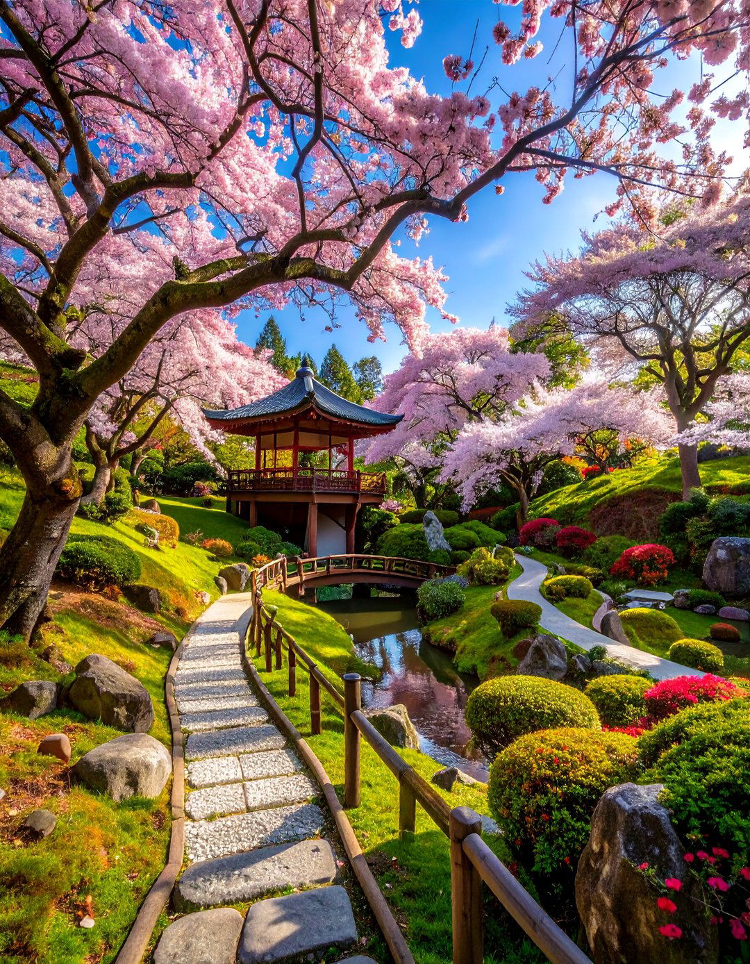 Japanese Tea Garden Slopes - 25 Hillside Terraced Garden Ideas