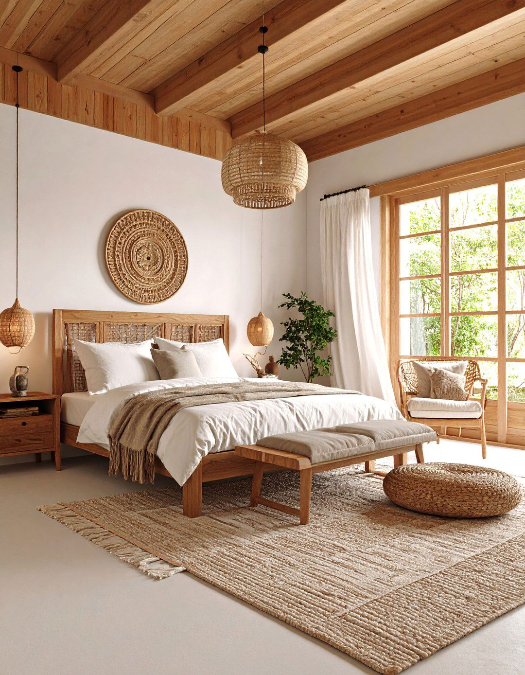 Japanese Wabi Sabi Bedroom with Imperfect Beauty - 25 Asian Bedroom Ideas