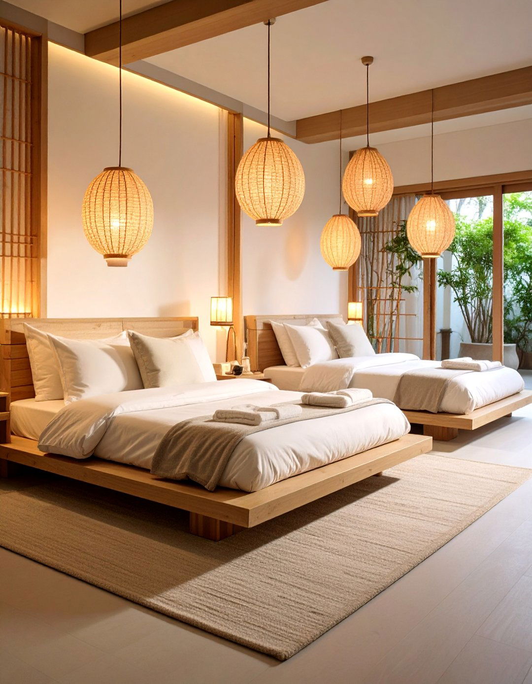 Japanese Zen Bamboo Sconces - 25 Bedroom Wall Sconce Ideas