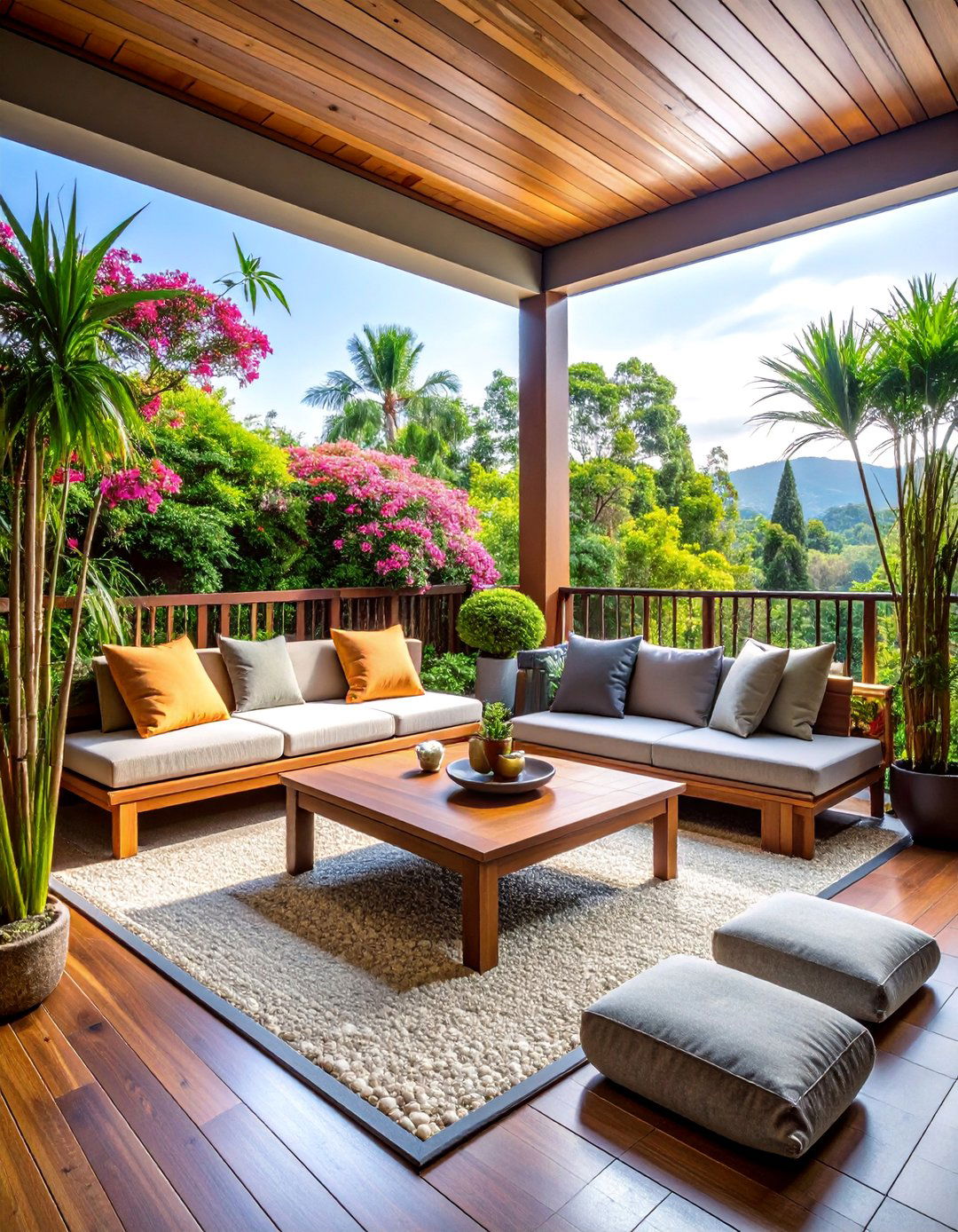 Japanese Zen Garden - 25 Penthouse Balcony Ideas