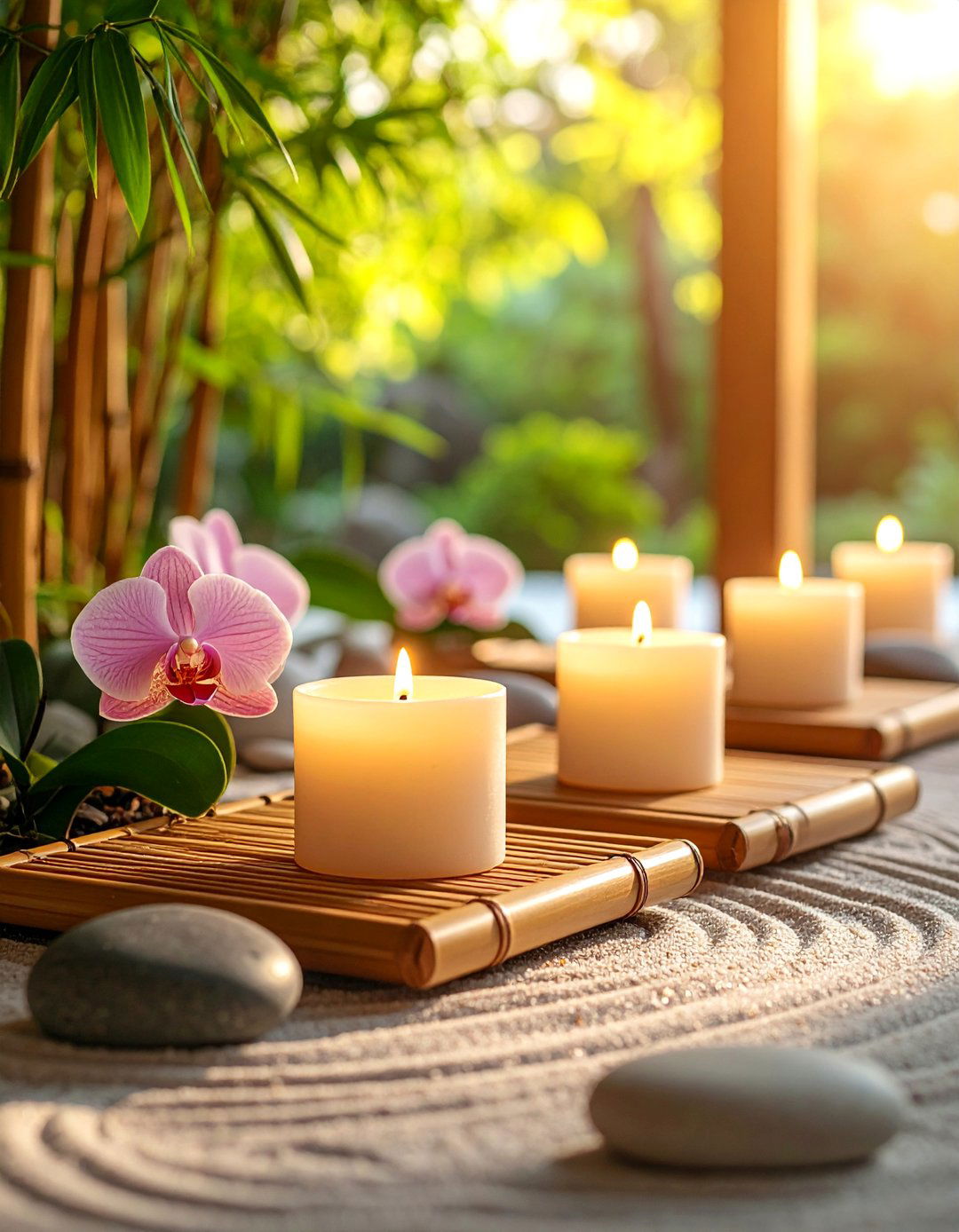 Japanese Zen Garden Candle Meditation Space - 25 Decorating With Candles