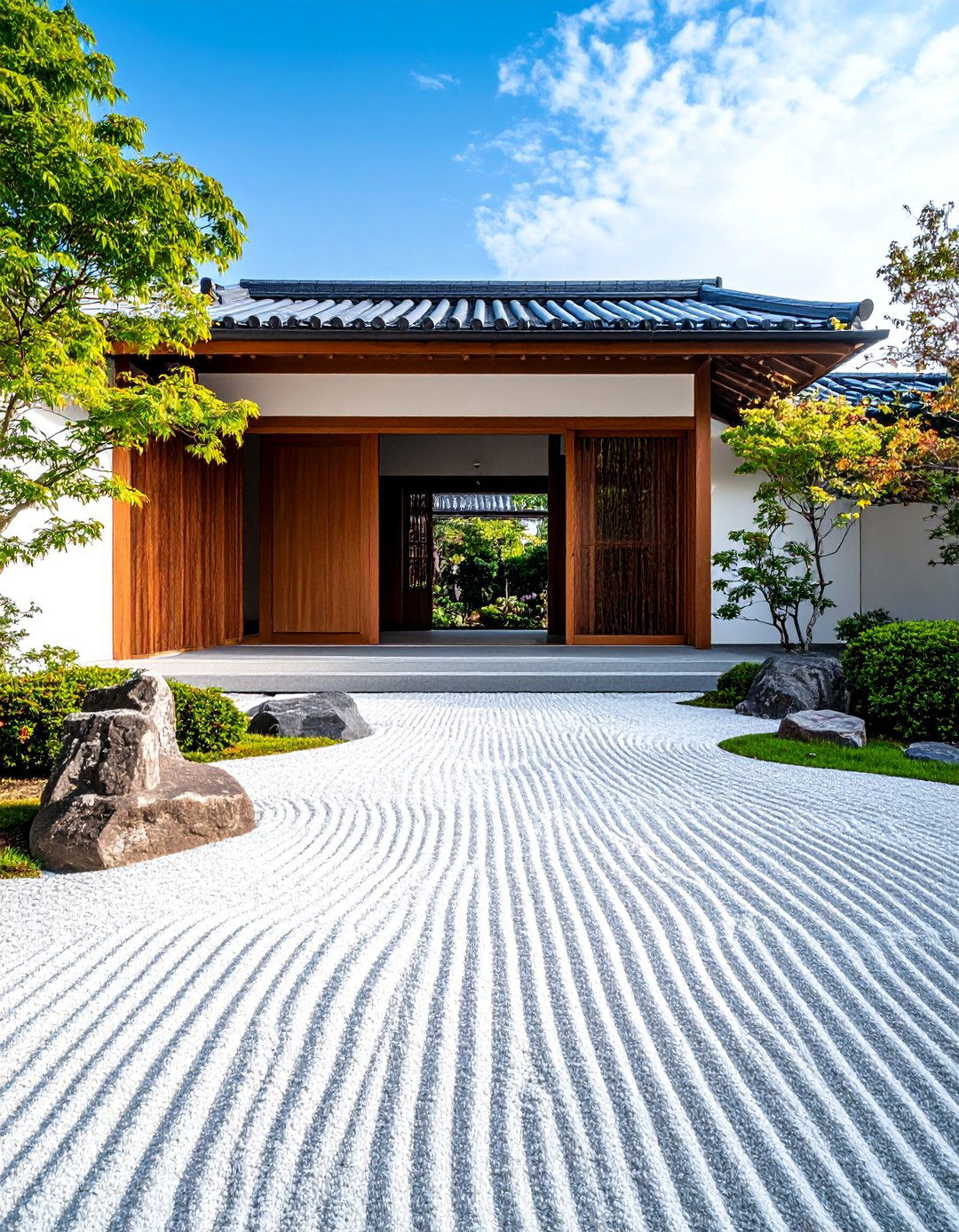Japanese Zen Garden Entrance Style - 25 driveway entrance ideas