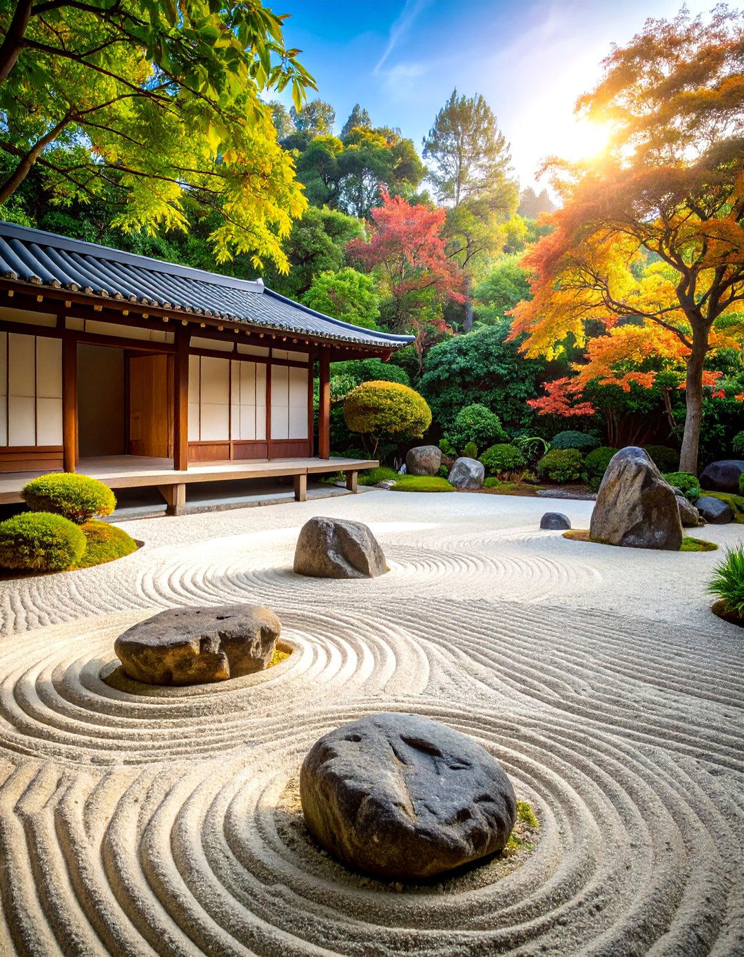 Japanese Zen Garden Layout with Contemplative Elements - 25 Garden Layout Ideas