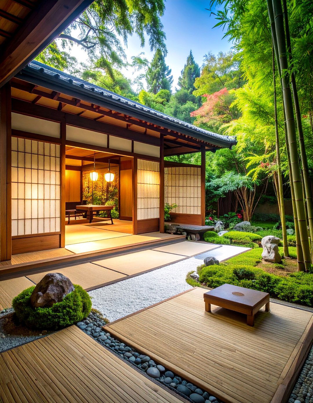 Japanese Zen Guest House with Tatami Mats - 25 Guest House Ideas