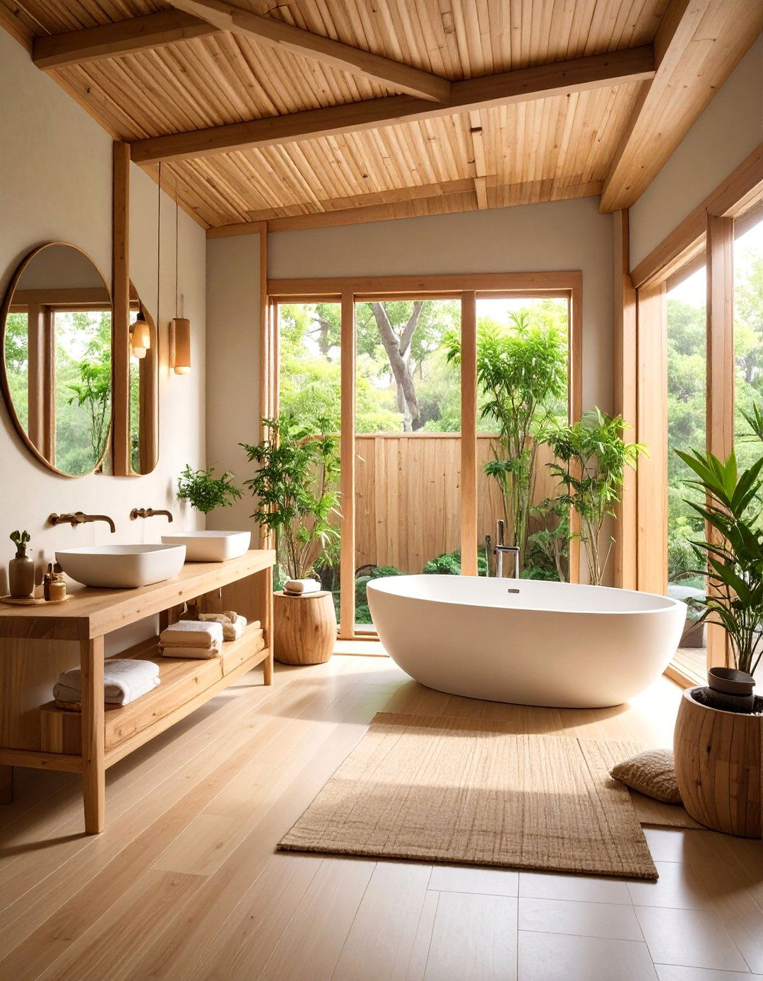 Japanese Zen Inspired Bathroom - 25 Cozy Bathroom Ideas