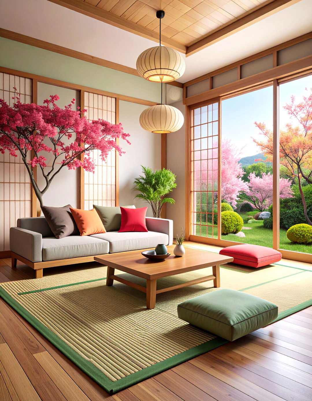 Japanese Zen Living Room Minimalism - 25 Living Room Furniture Ideas