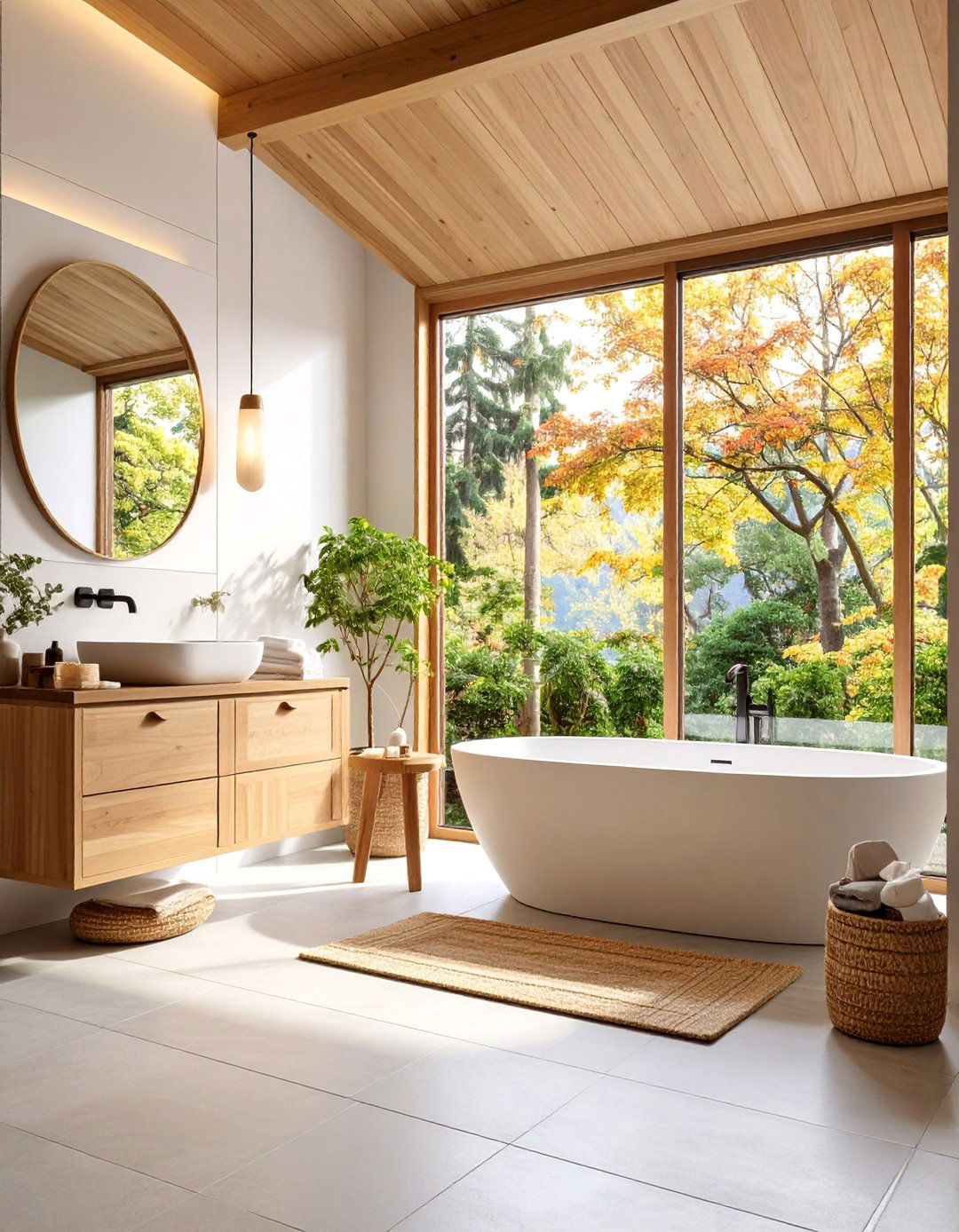 Japanese Zen Minimalism - 25 Bathroom Decor Ideas