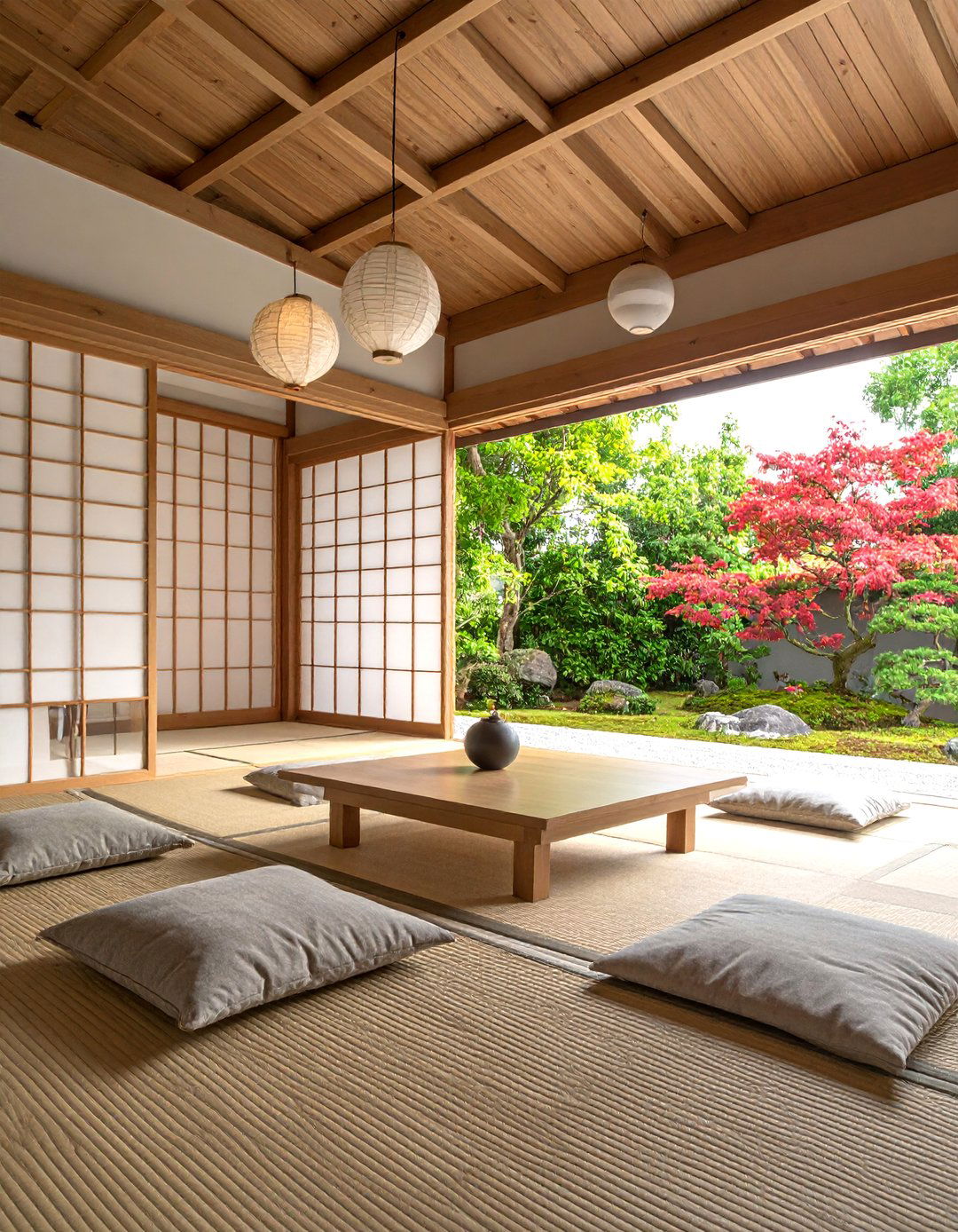 Japanese Zen Minimalist Room - 25 Content Creator Room Ideas