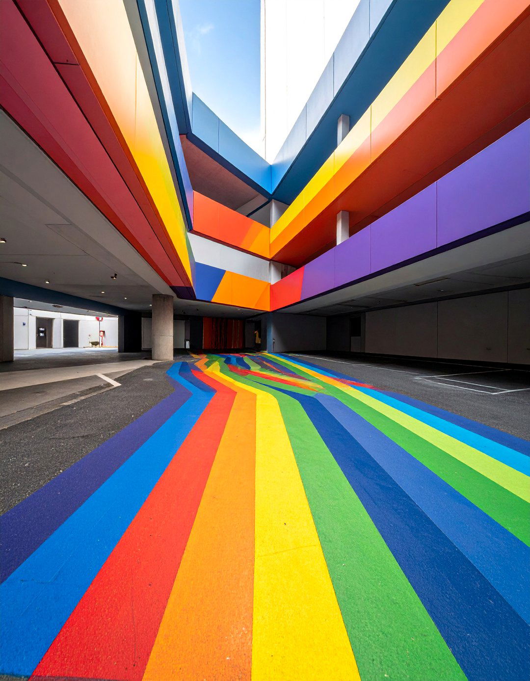 Jason Woodside Geometric Pattern Mural - 25 Nashville Murals