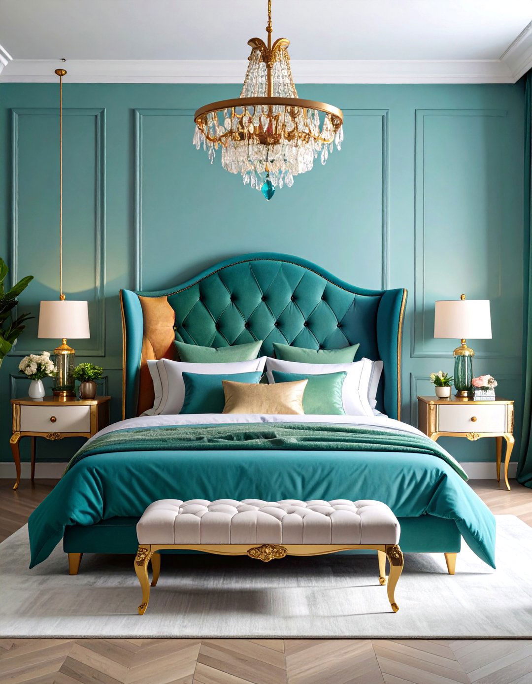 Jewel Box Multi Toned Design - 25 Glam Bedroom Ideas