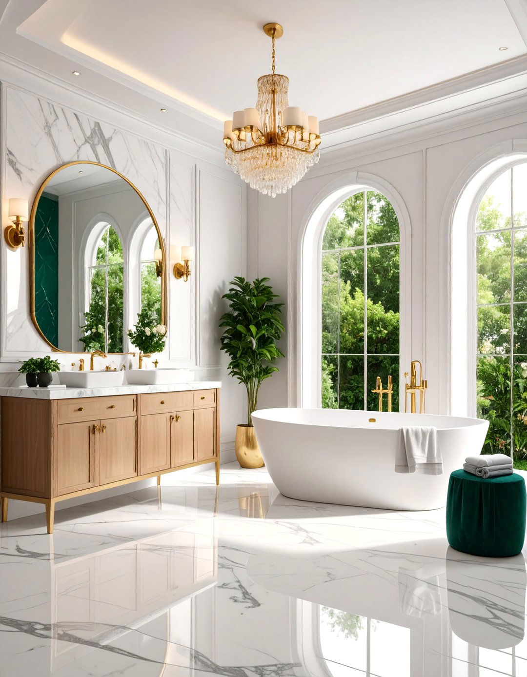 Jewel Tone Bathroom Luxury Suite - 25 Ways to Decorate With Jewel Tones