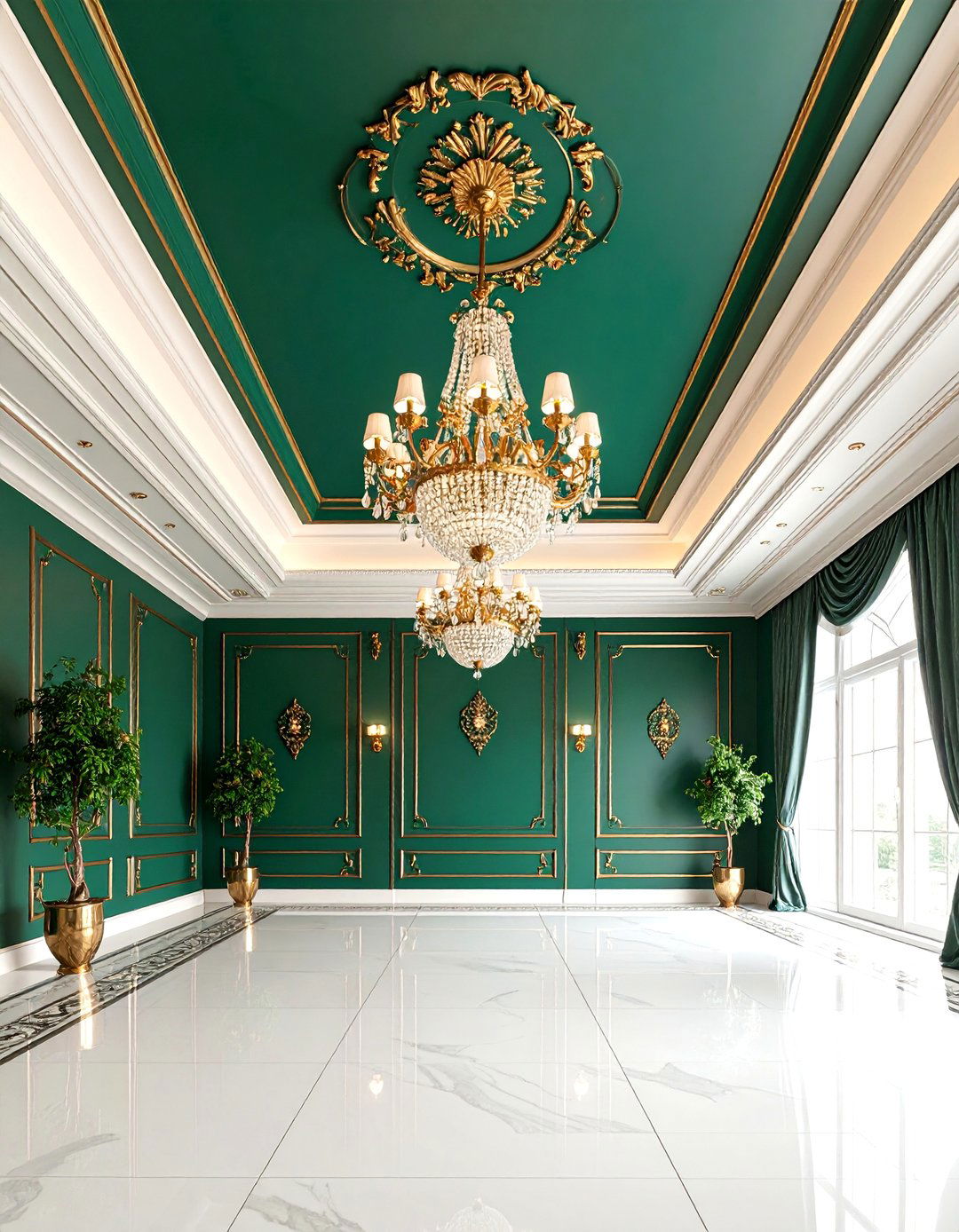 Jewel Tone Ceiling Treatment Design - 25 Ways to Decorate With Jewel Tones
