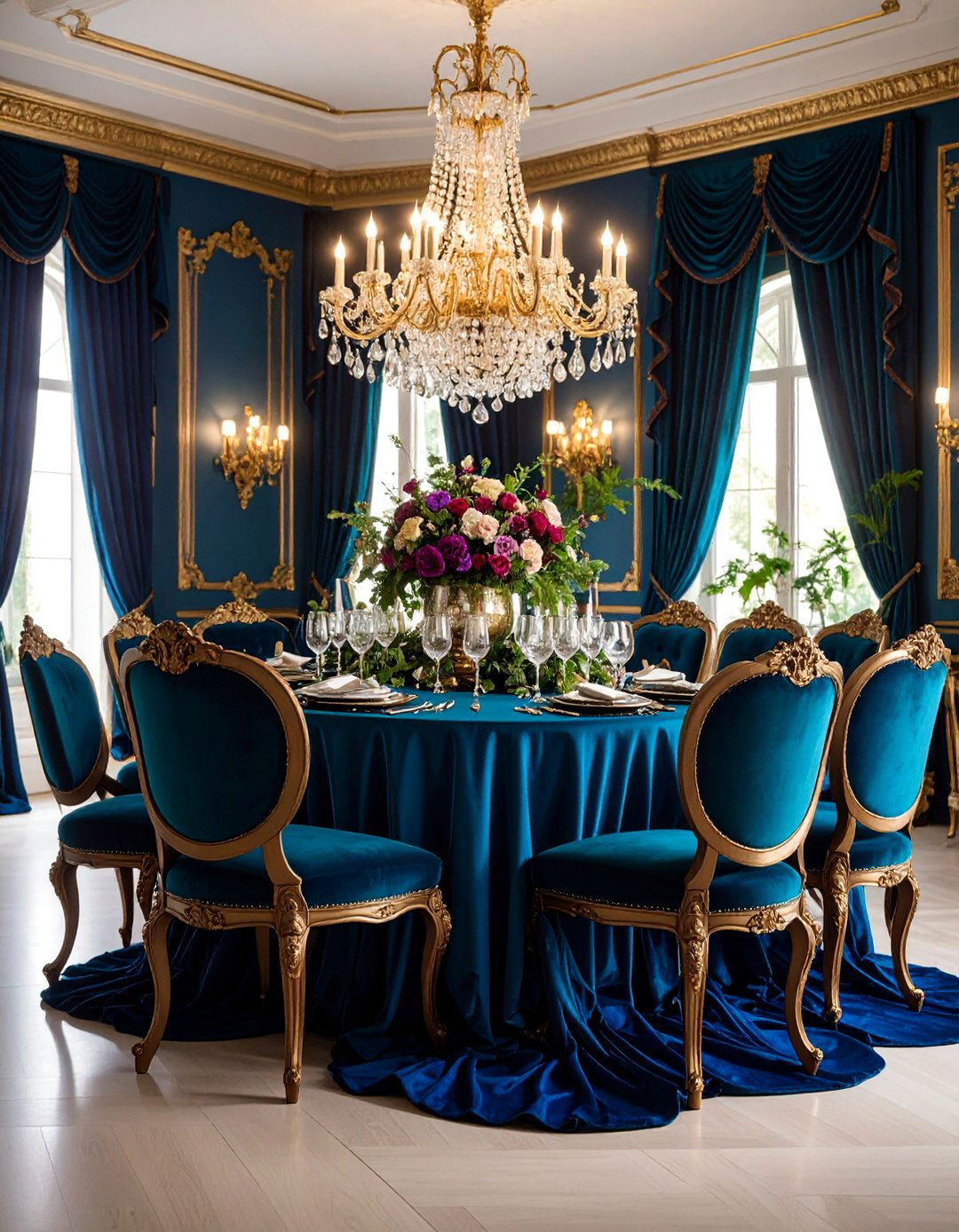 Jewel Tone Luxury Formal Dining Room - 25 Formal Dining Room Ideas